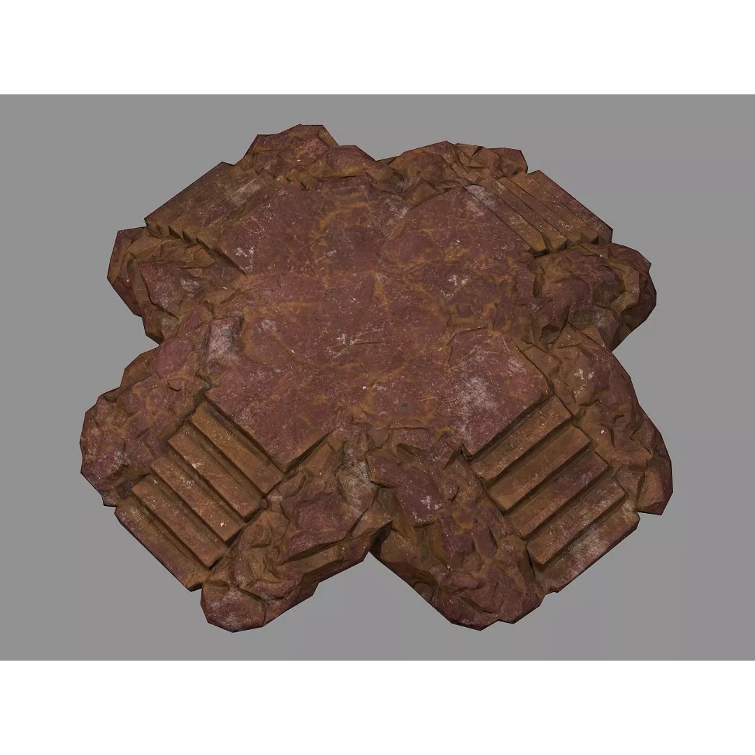Staris Rock 03 3D Model – Low Poly PBR Asset for Games, FBX, OBJ - View 2