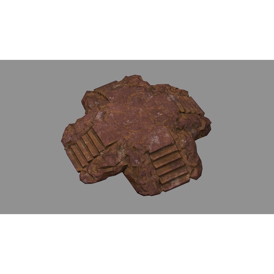 Staris Rock 03 3D Model – Low Poly PBR Asset for Games, FBX, OBJ - View 4