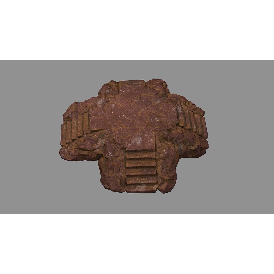 Staris Rock 03 3D Model – Low Poly PBR Asset for Games, FBX, OBJ - View 5