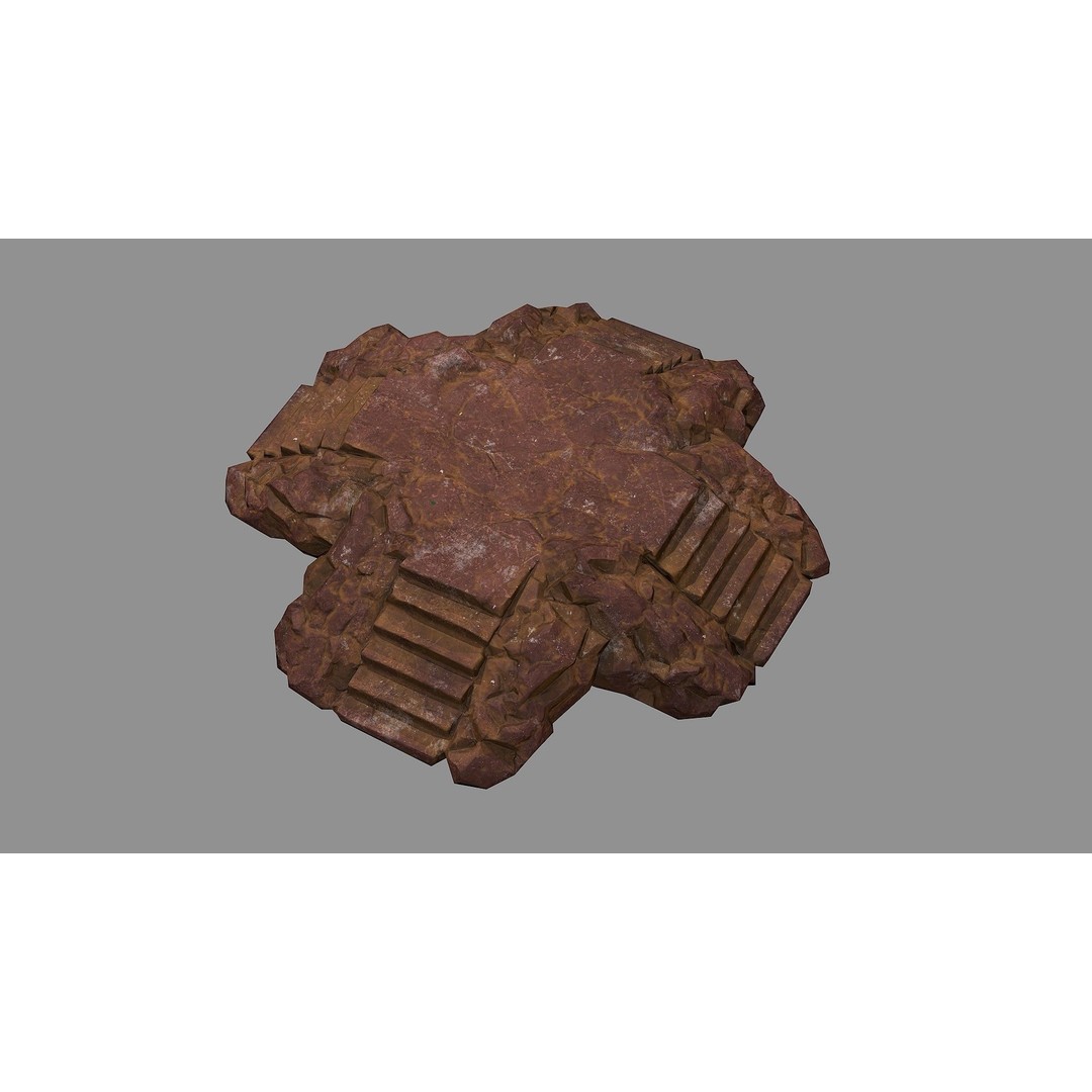 Staris Rock 03 3D Model – Low Poly PBR Asset for Games, FBX, OBJ - View 6