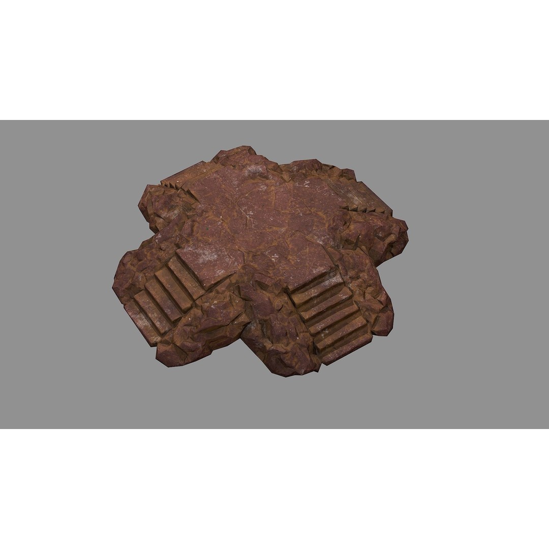 Staris Rock 03 3D Model – Low Poly PBR Asset for Games, FBX, OBJ - View 7