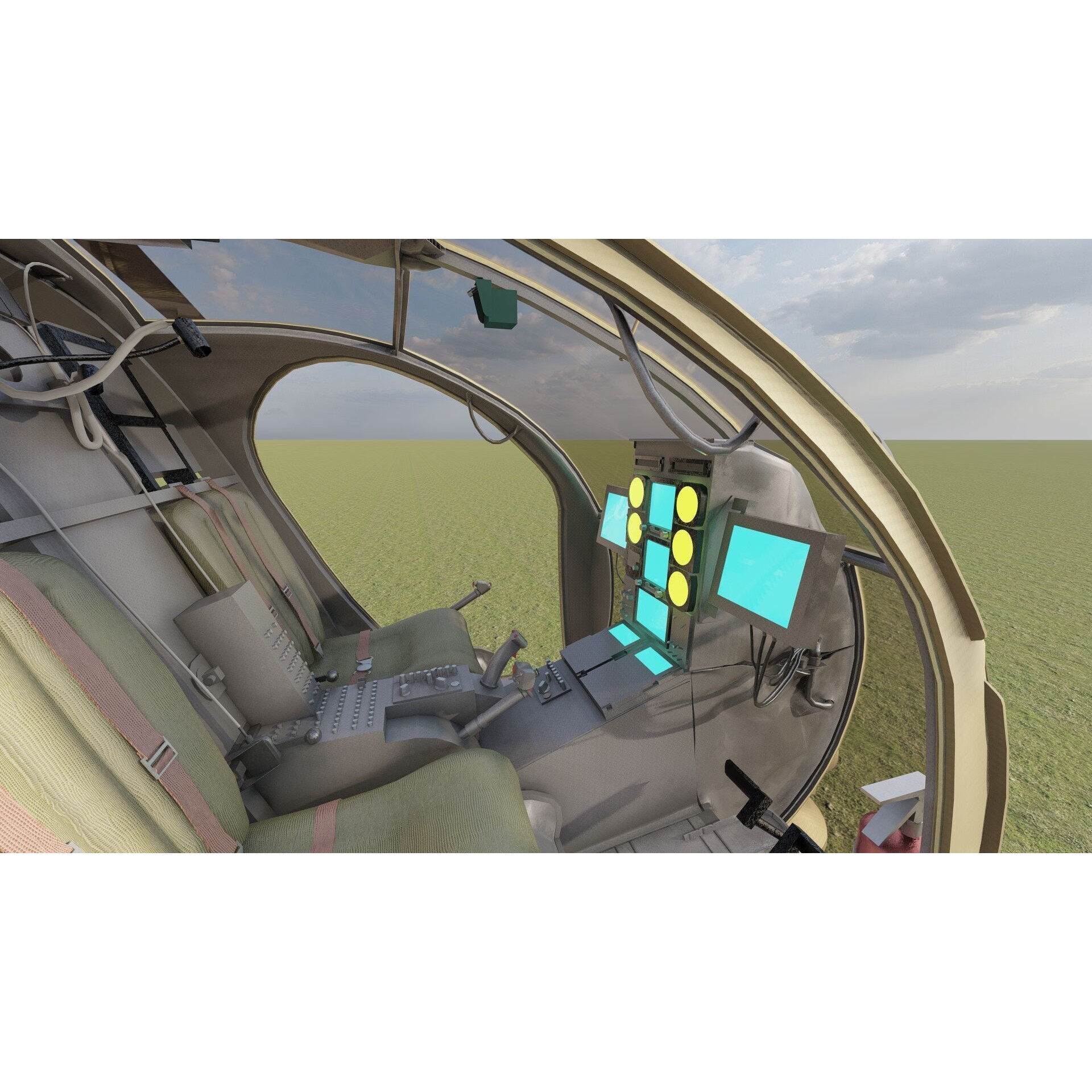 Boeing MH-6M Little Bird - Game-Ready 3D Model - View 15