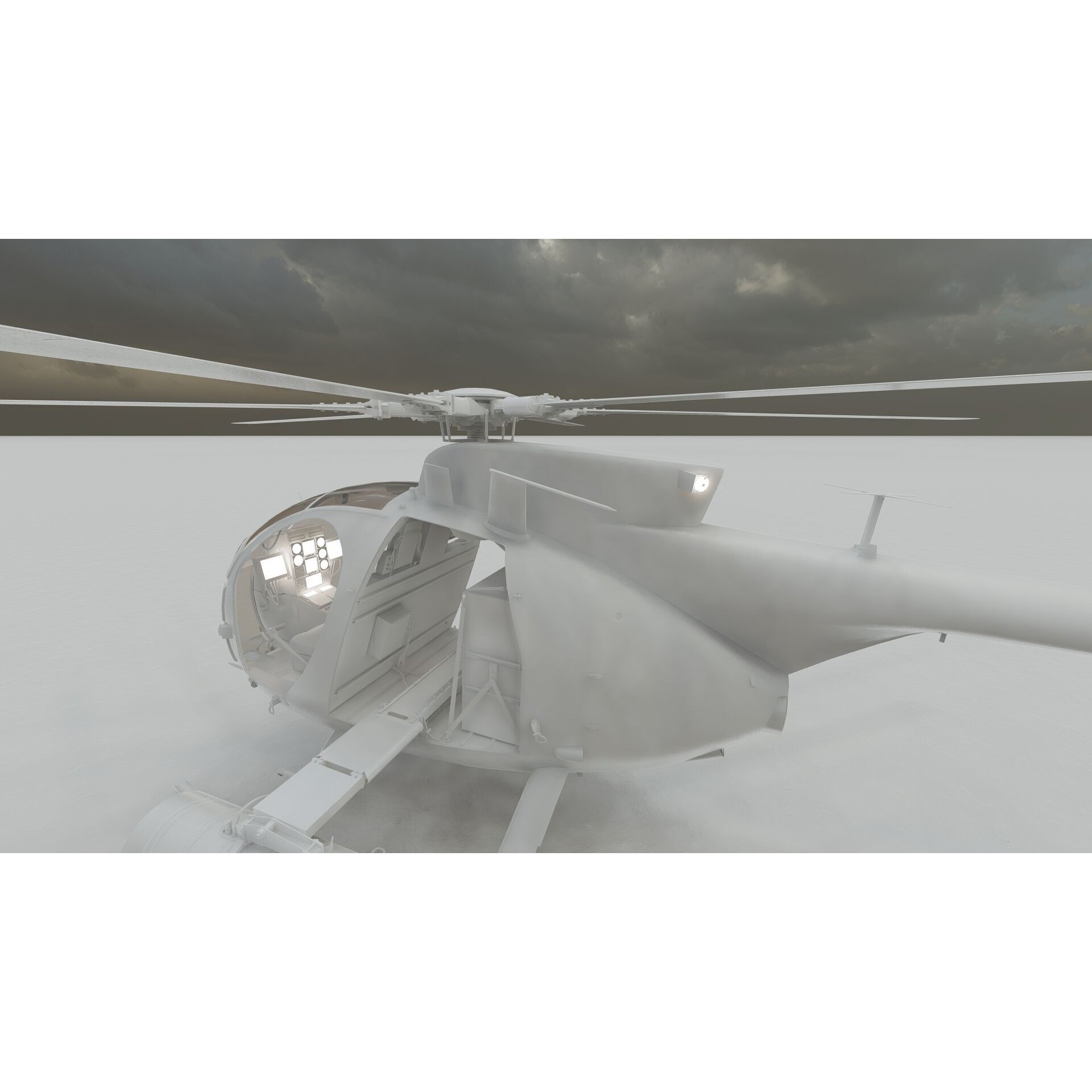 Boeing MH-6M Little Bird - Game-Ready 3D Model - View 29