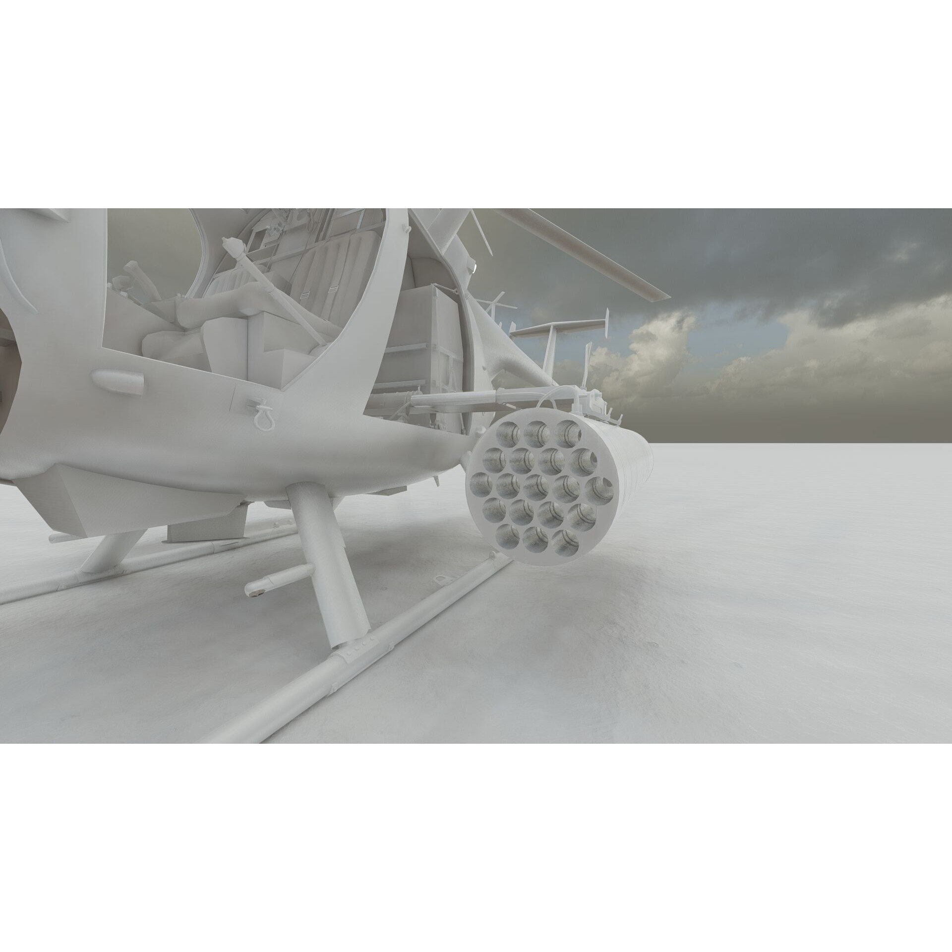 Boeing MH-6M Little Bird - Game-Ready 3D Model - View 36