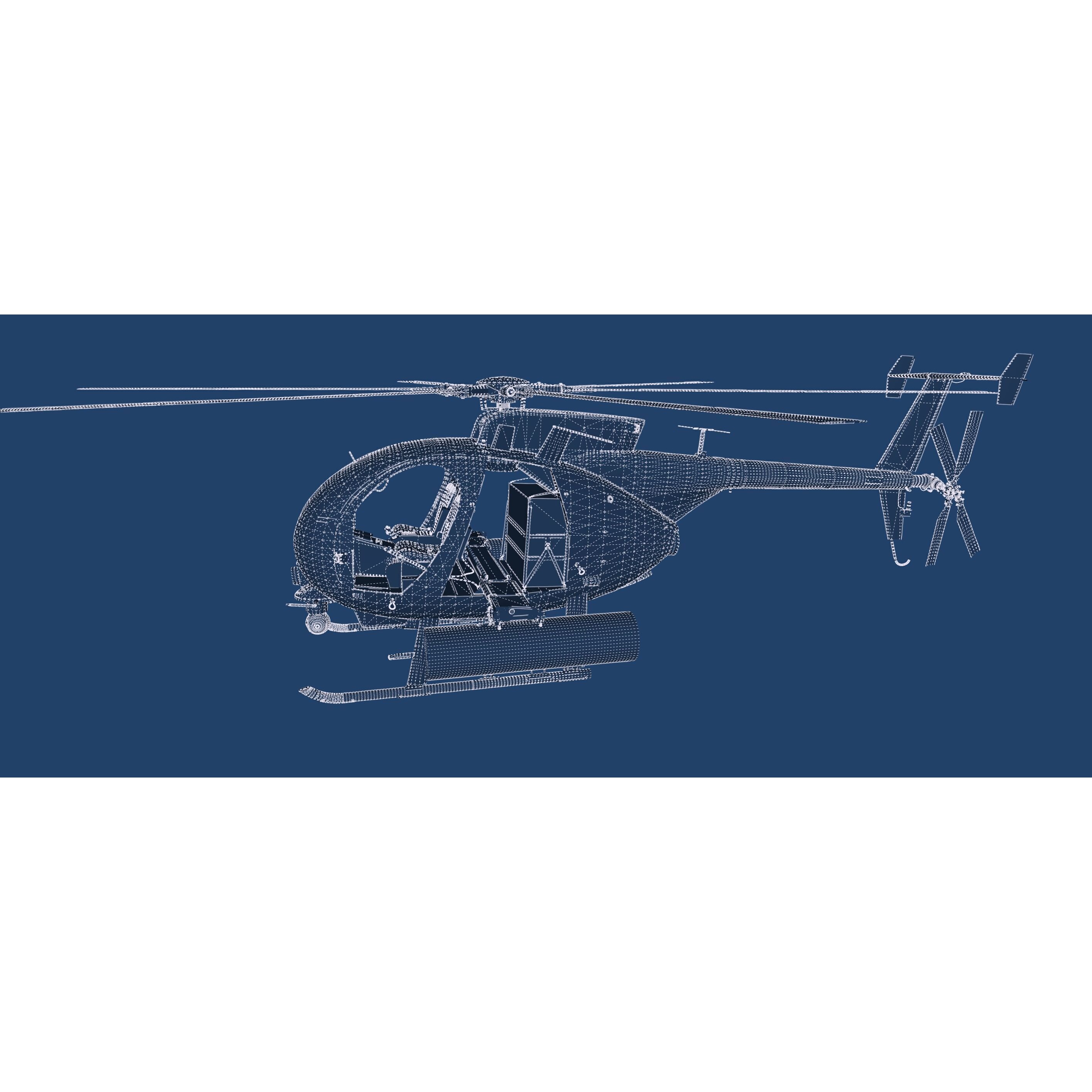Boeing MH-6M Little Bird - Game-Ready 3D Model - View 41