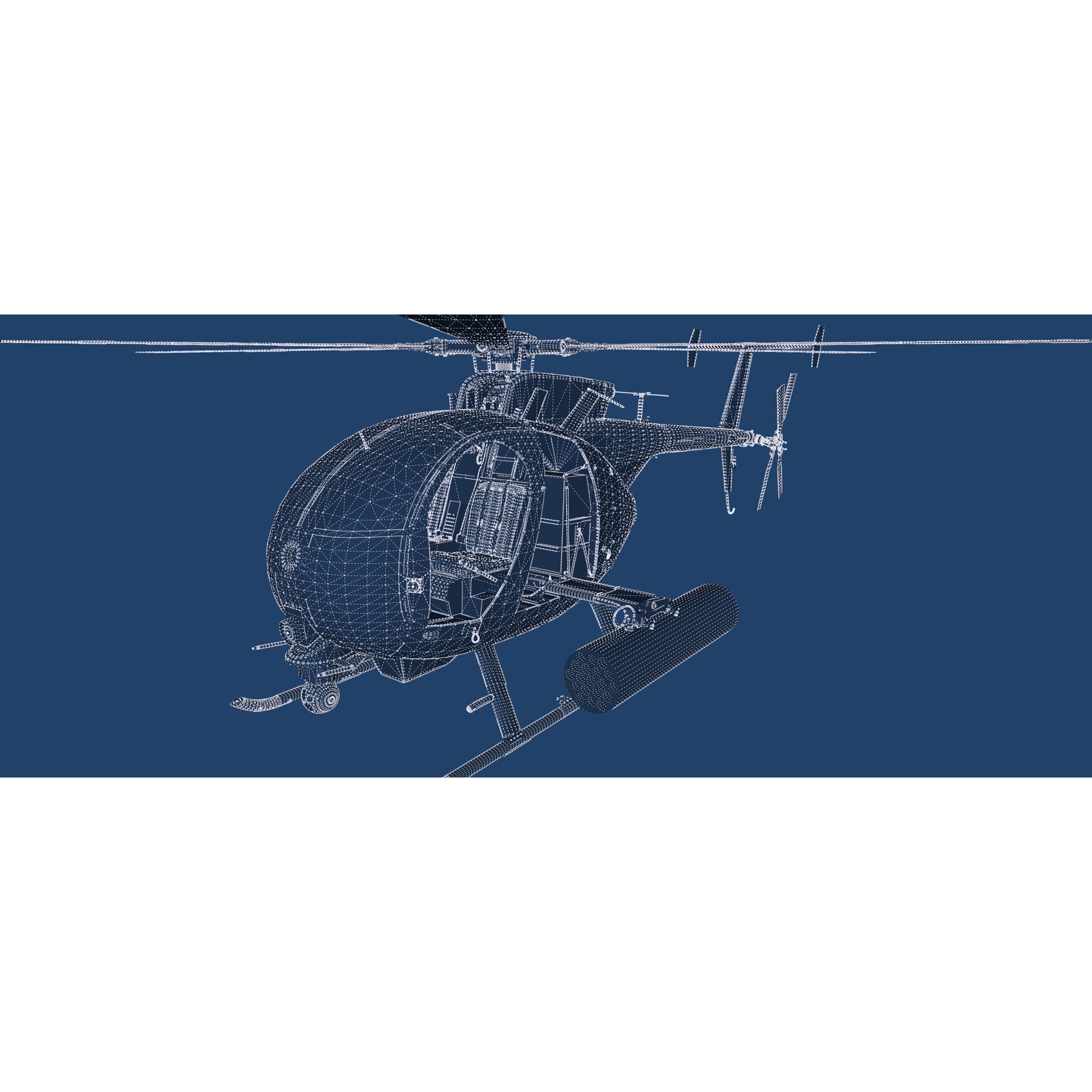 Boeing MH-6M Little Bird - Game-Ready 3D Model - View 42