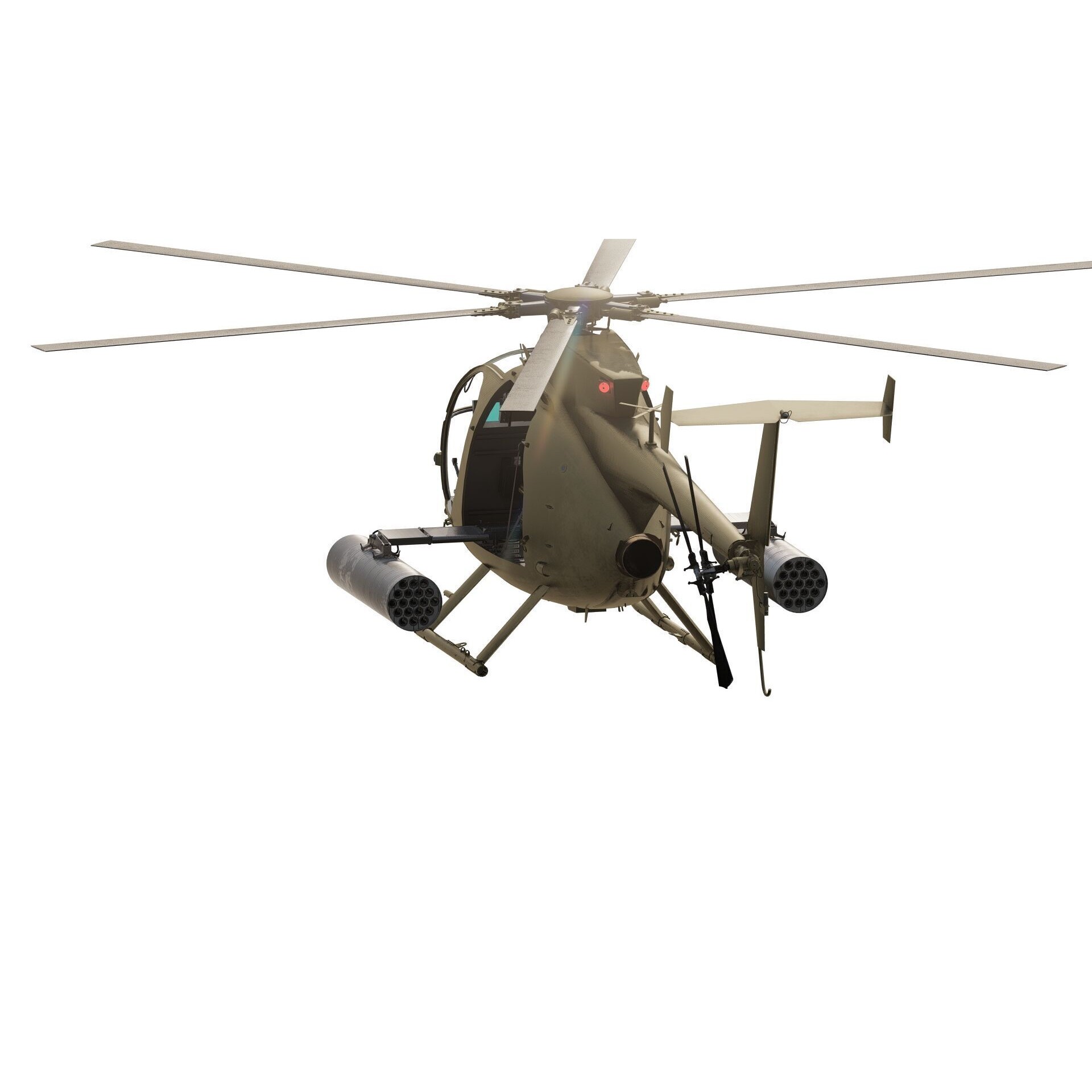 Boeing MH-6M Little Bird - Game-Ready 3D Model - View 5