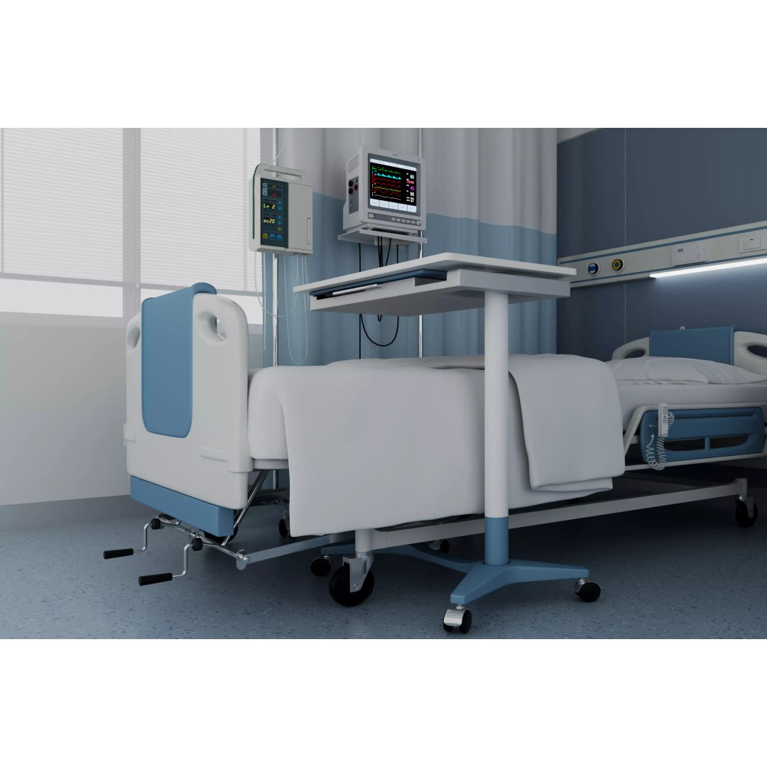 High-Tech Hospital Bed 3D Model – Realistic Medical Equipment, FBX, OBJ - View 13