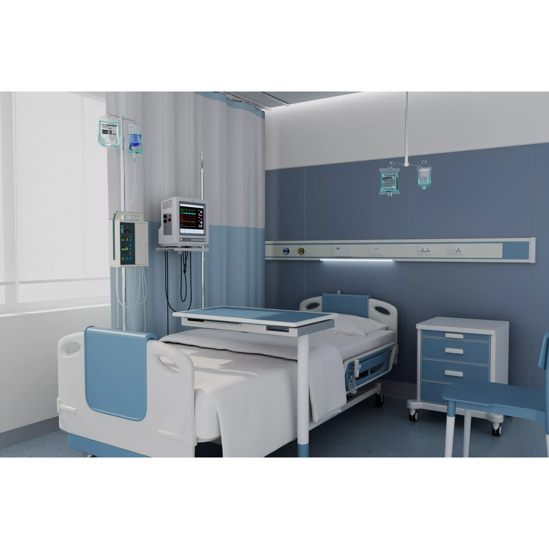 High-Tech Hospital Bed 3D Model – Realistic Medical Equipment, FBX, OBJ - View 5