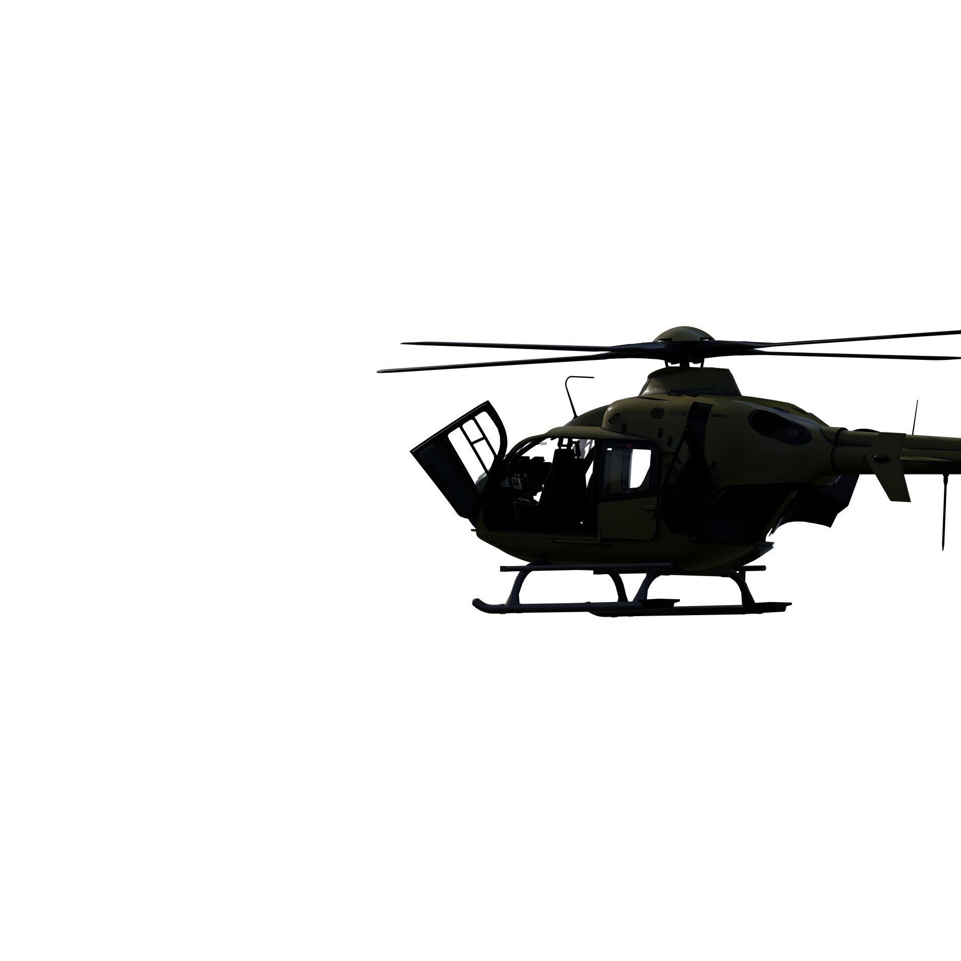 Airbus Helicopter H135 - Game-Ready 3D Model - View 11