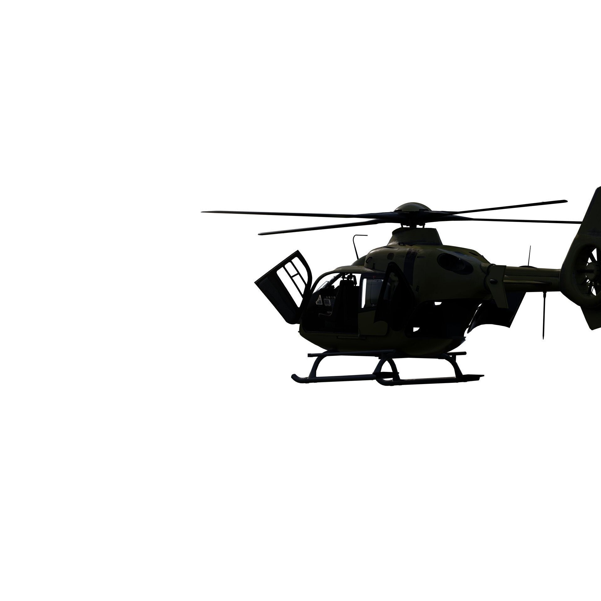 Airbus Helicopter H135 - Game-Ready 3D Model - View 12