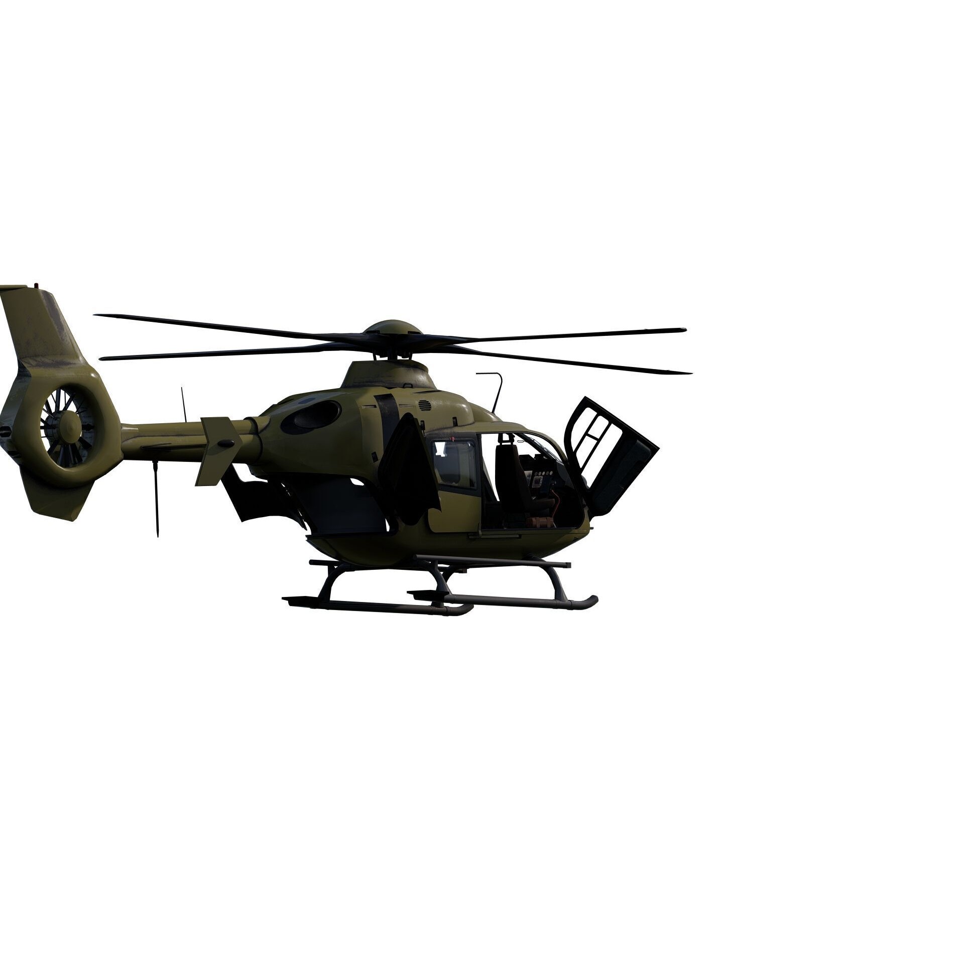 Airbus Helicopter H135 - Game-Ready 3D Model - View 20