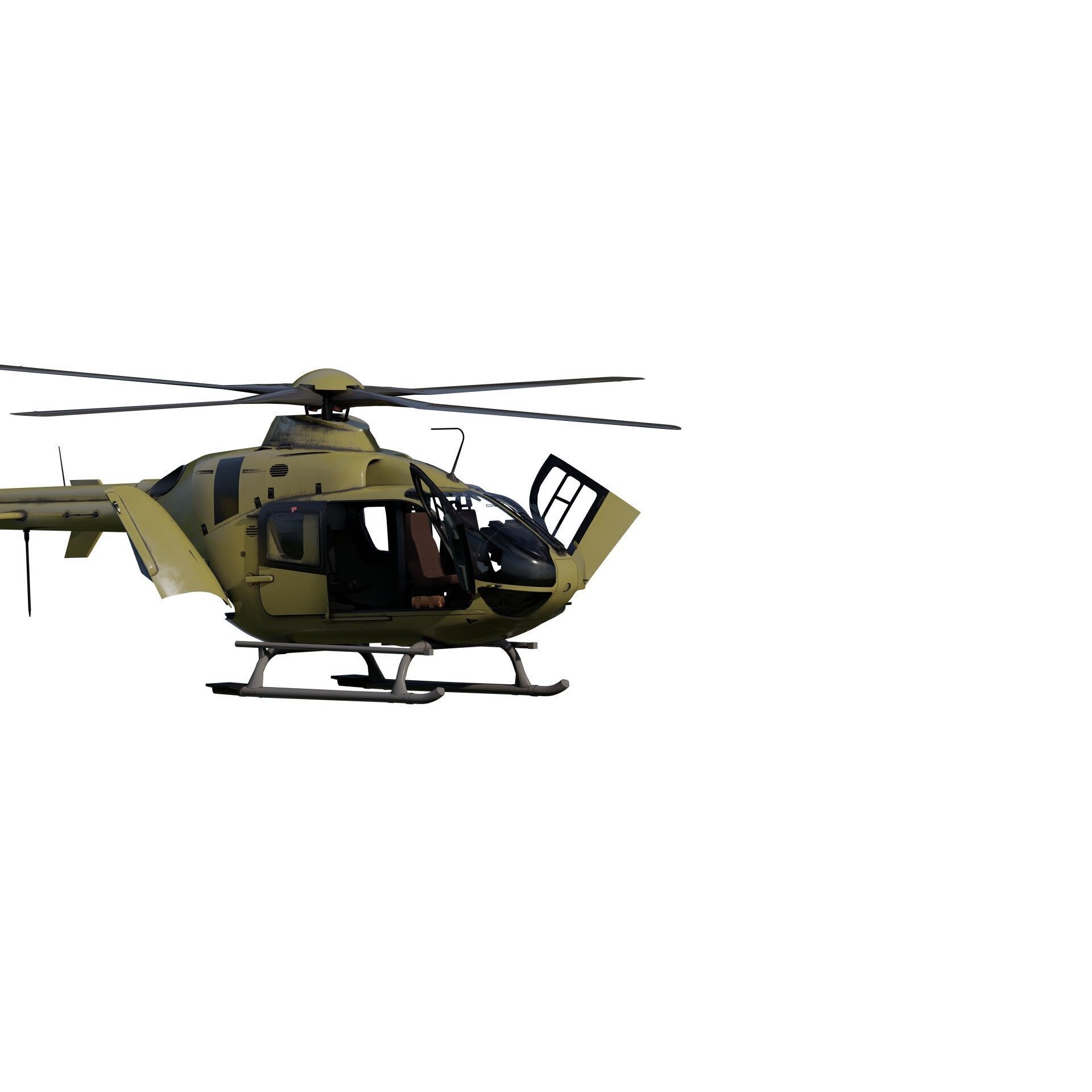 Airbus Helicopter H135 - Game-Ready 3D Model - View 24