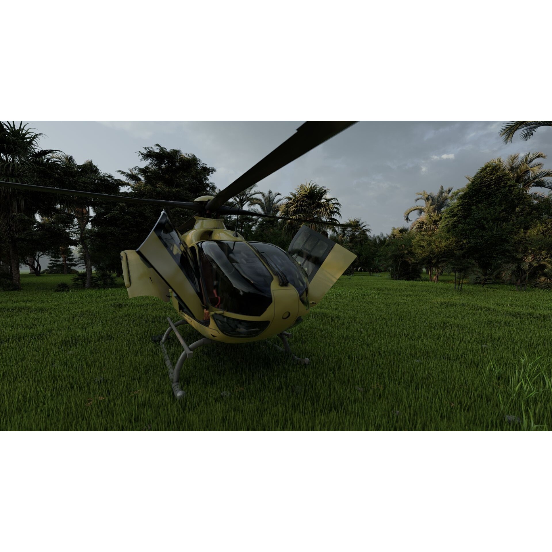 Airbus Helicopter H135 - Game-Ready 3D Model - View 28
