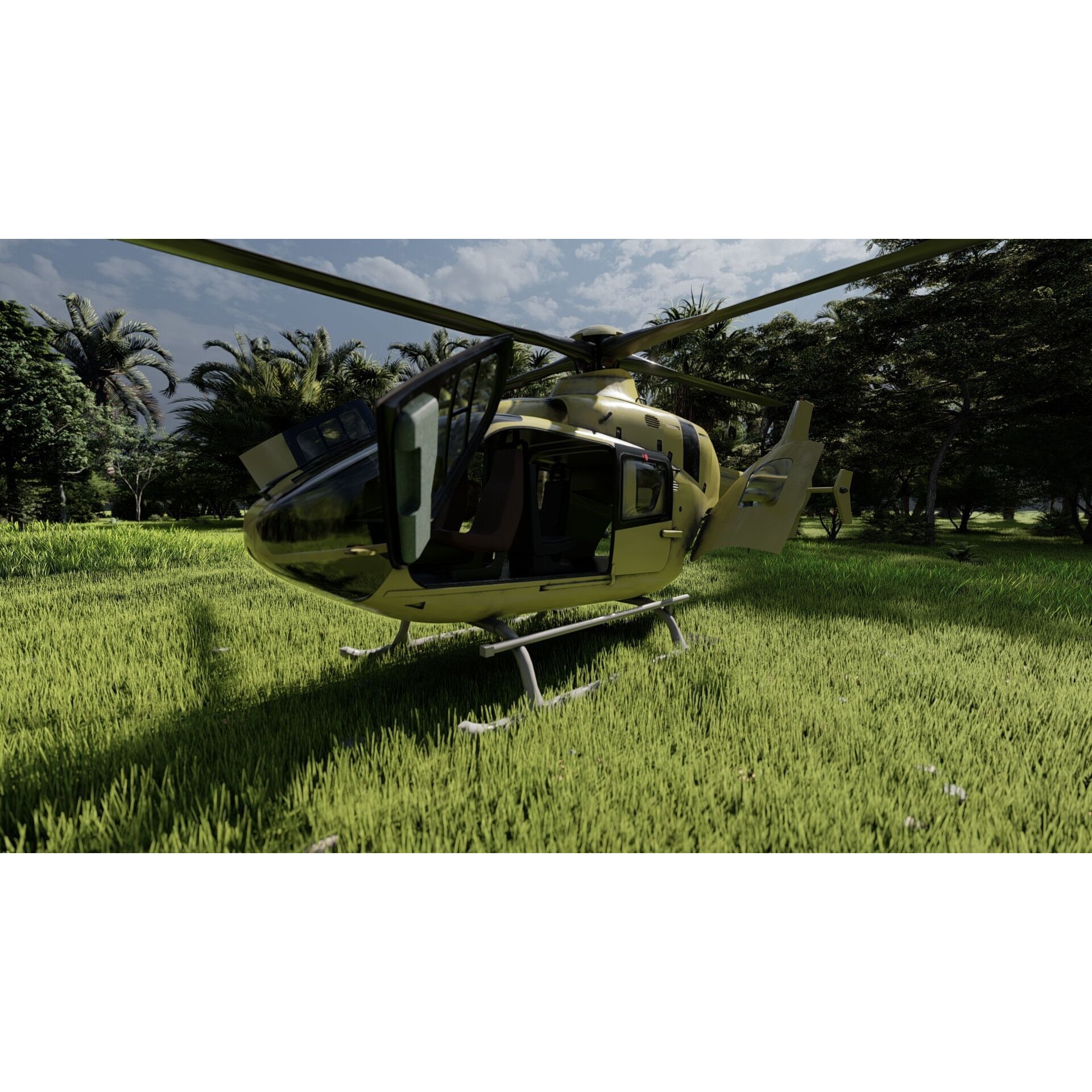 Airbus Helicopter H135 - Game-Ready 3D Model - View 29