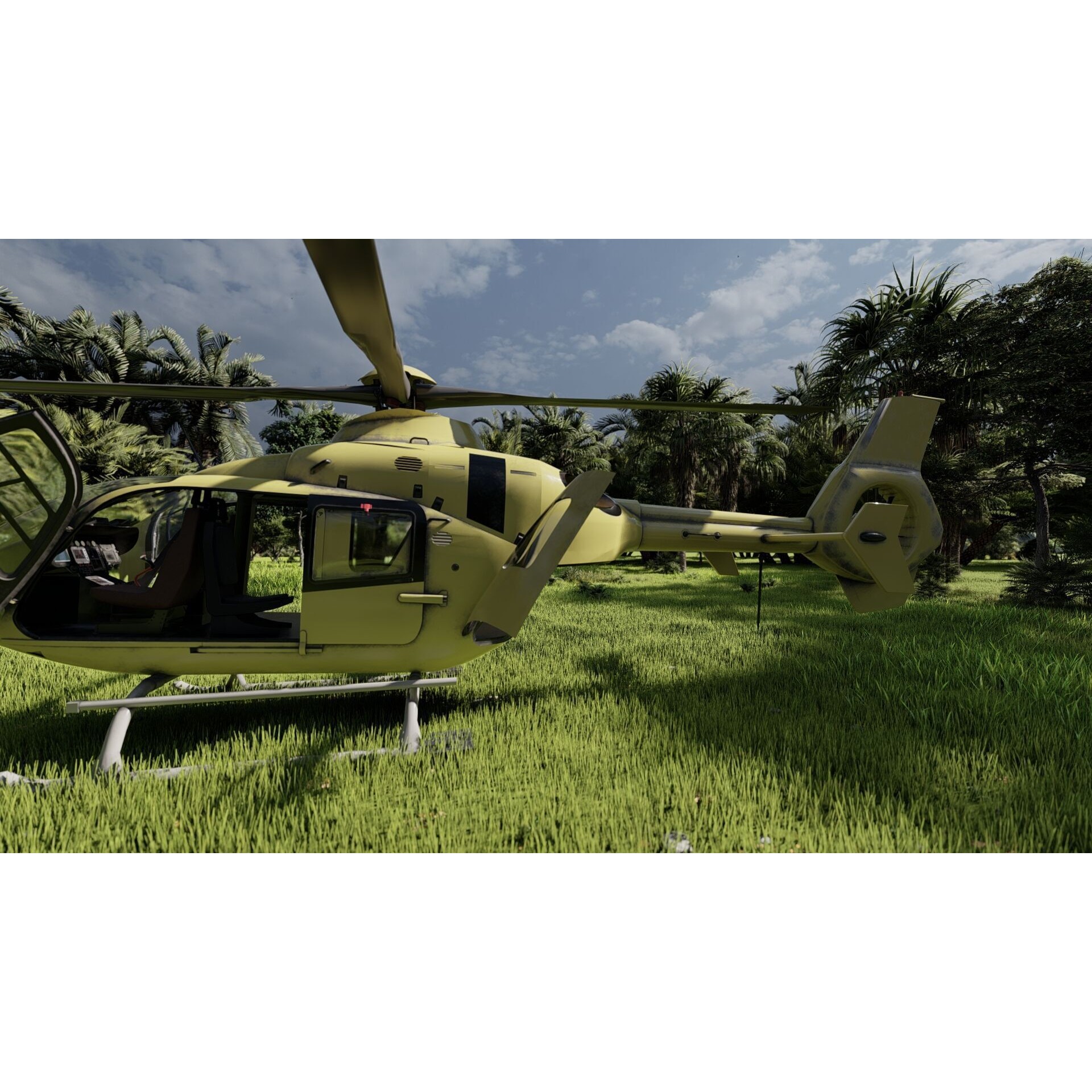 Airbus Helicopter H135 - Game-Ready 3D Model - View 31