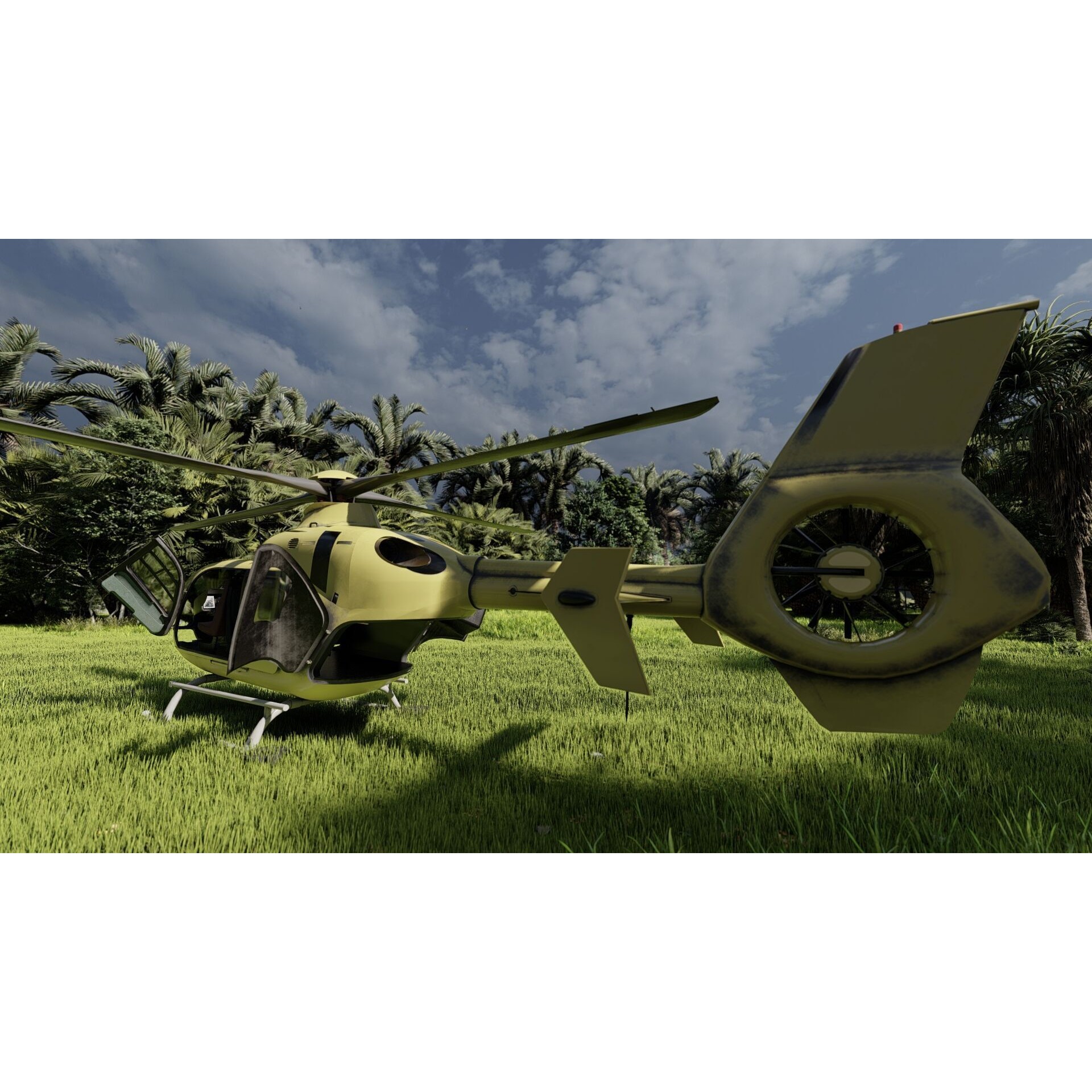 Airbus Helicopter H135 - Game-Ready 3D Model - View 32
