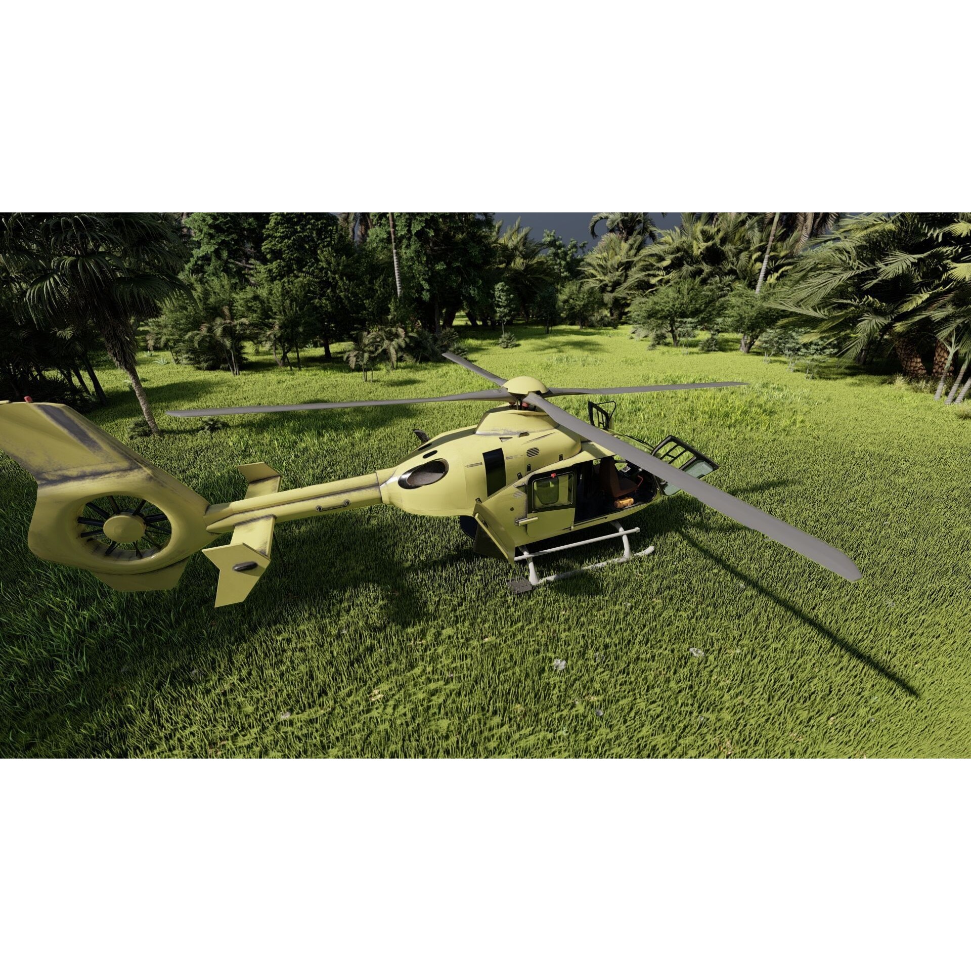 Airbus Helicopter H135 - Game-Ready 3D Model - View 33