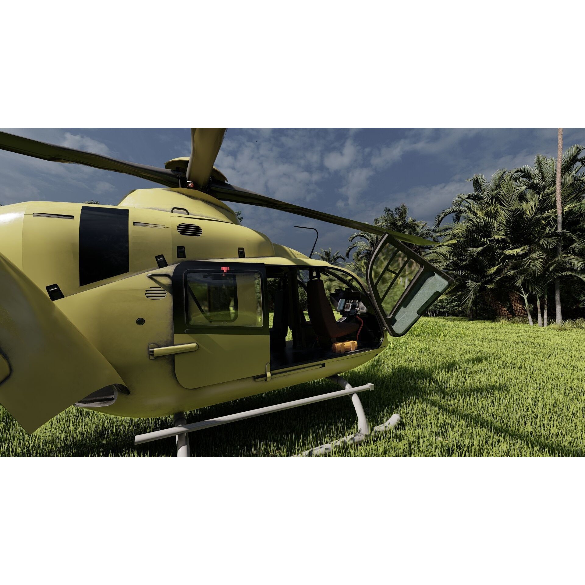 Airbus Helicopter H135 - Game-Ready 3D Model - View 34