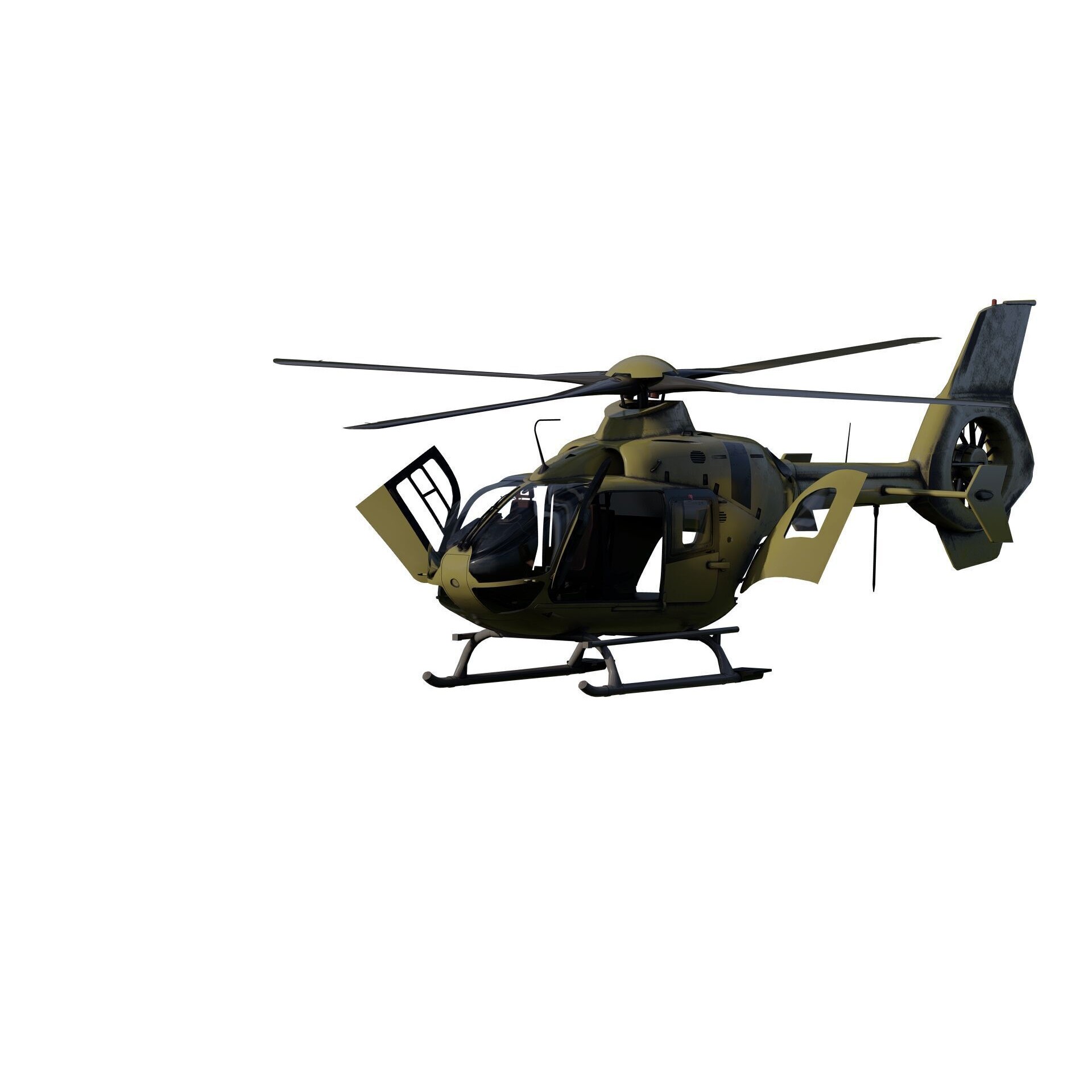 Airbus Helicopter H135 - Game-Ready 3D Model - View 4