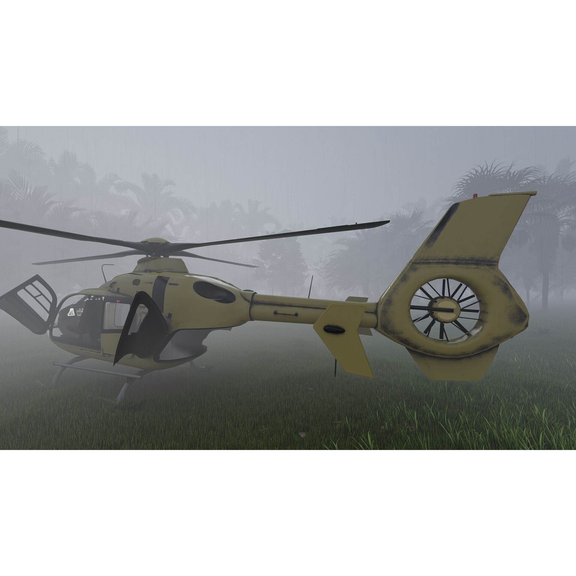 Airbus Helicopter H135 - Game-Ready 3D Model - View 50