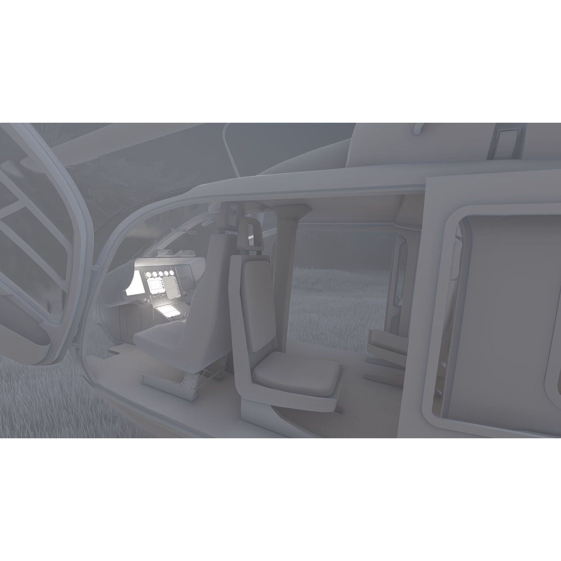 Airbus Helicopter H135 - Game-Ready 3D Model - View 55