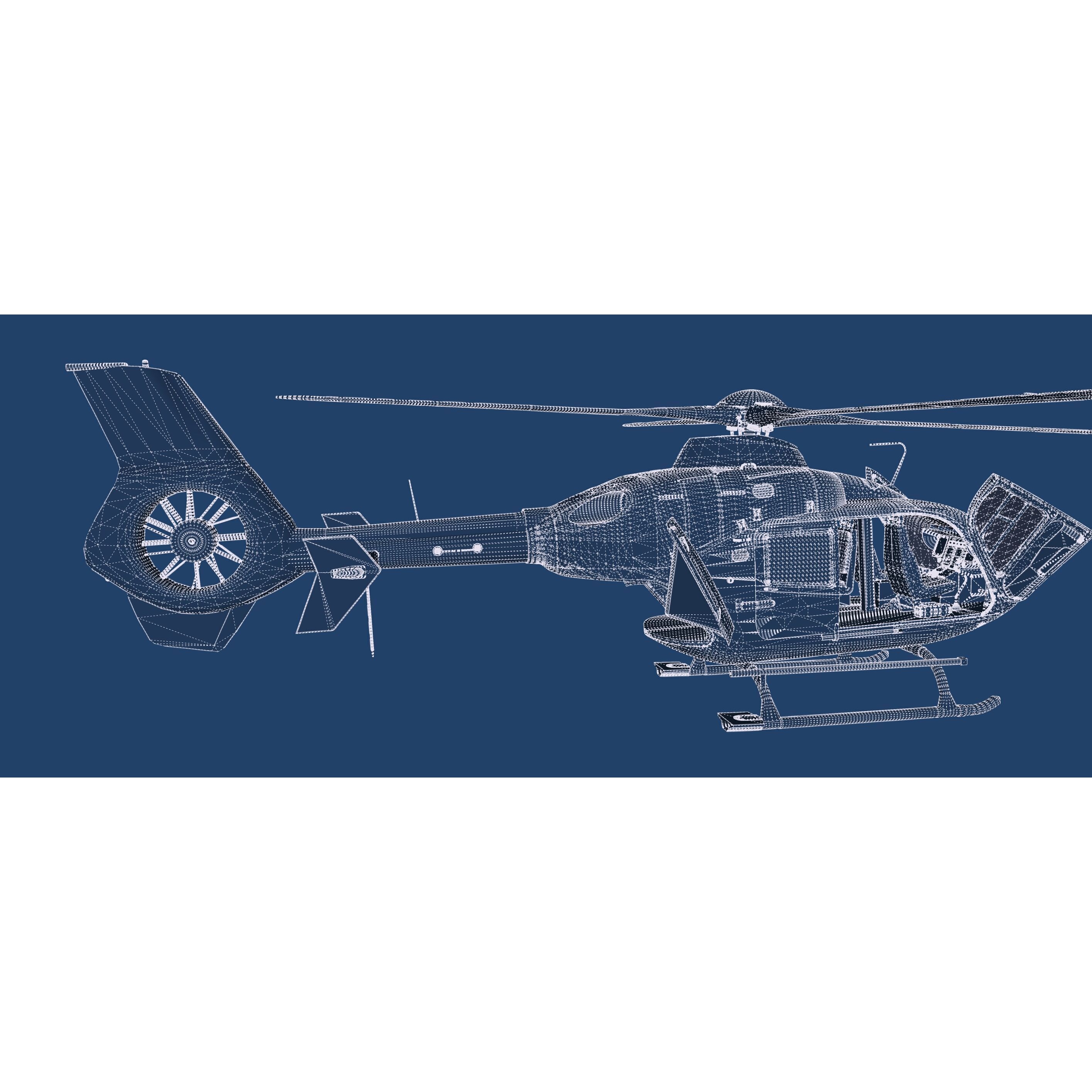 Airbus Helicopter H135 - Game-Ready 3D Model - View 58