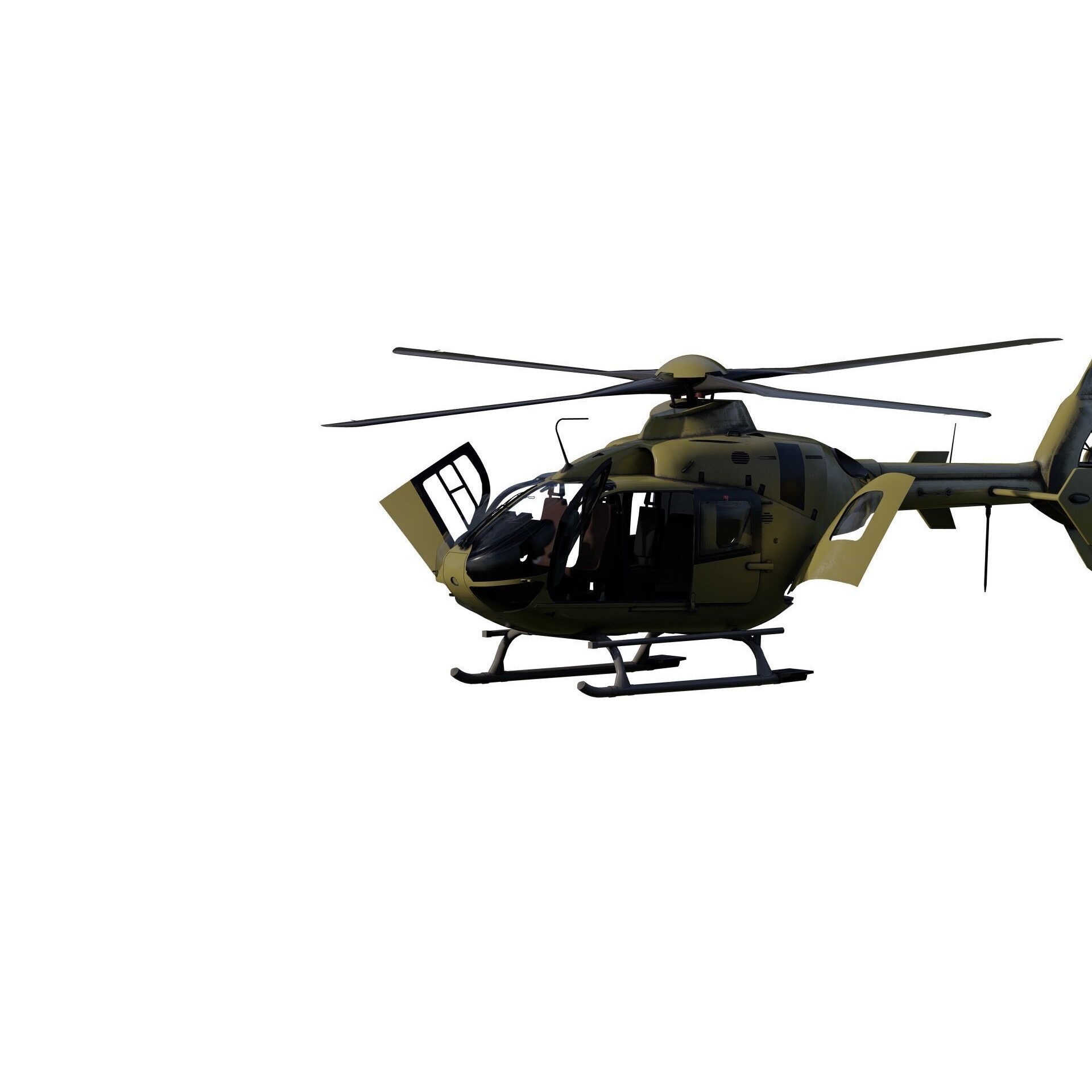Airbus Helicopter H135 - Game-Ready 3D Model - View 6