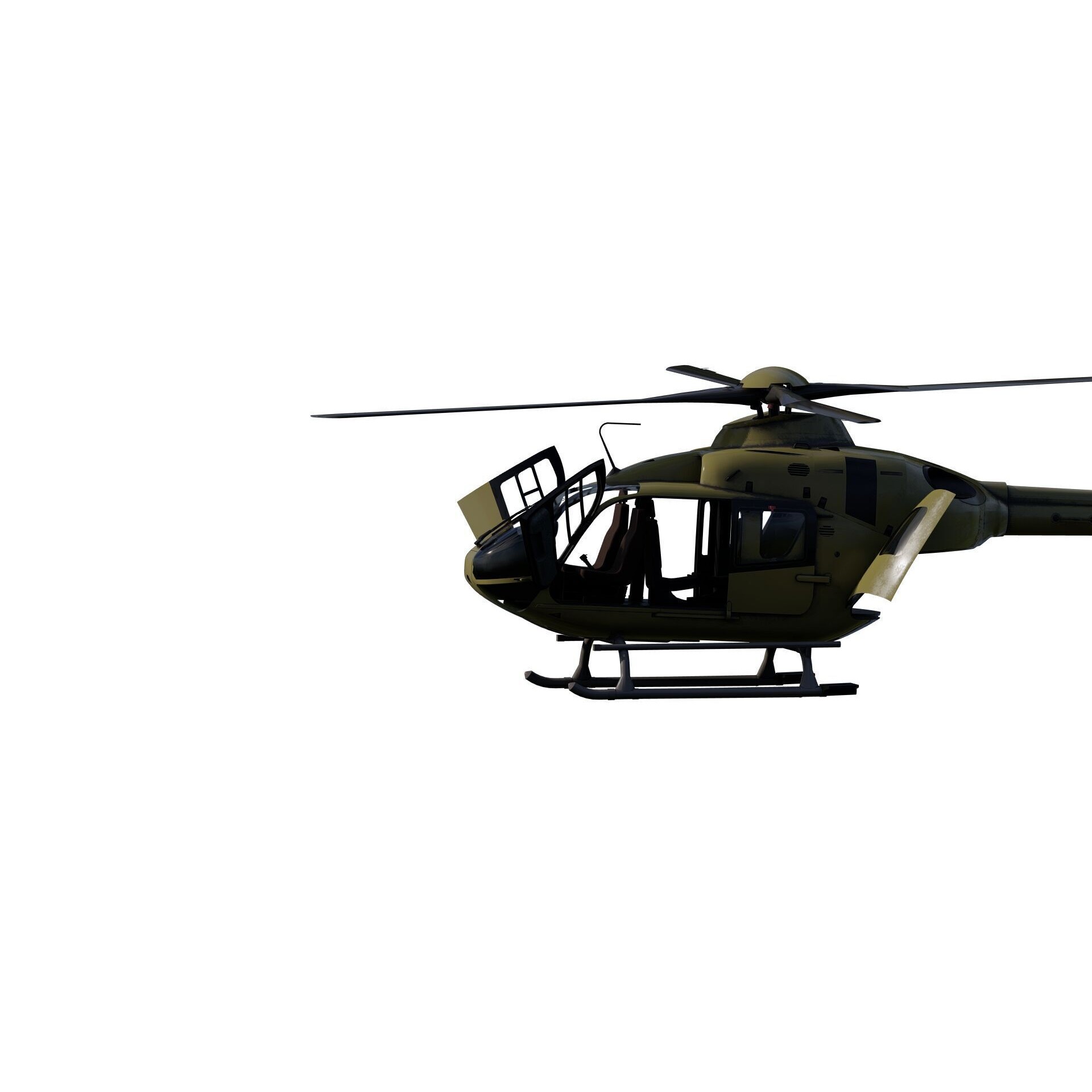 Airbus Helicopter H135 - Game-Ready 3D Model - View 8
