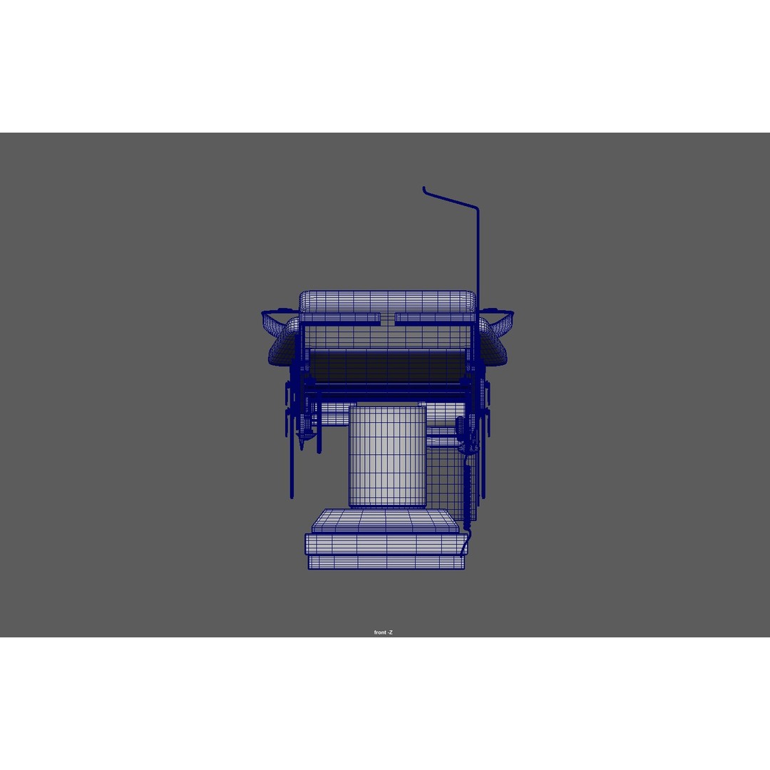 Medical Operating Surgical Bed 3D Model – Low Poly PBR Asset, FBX - View 13
