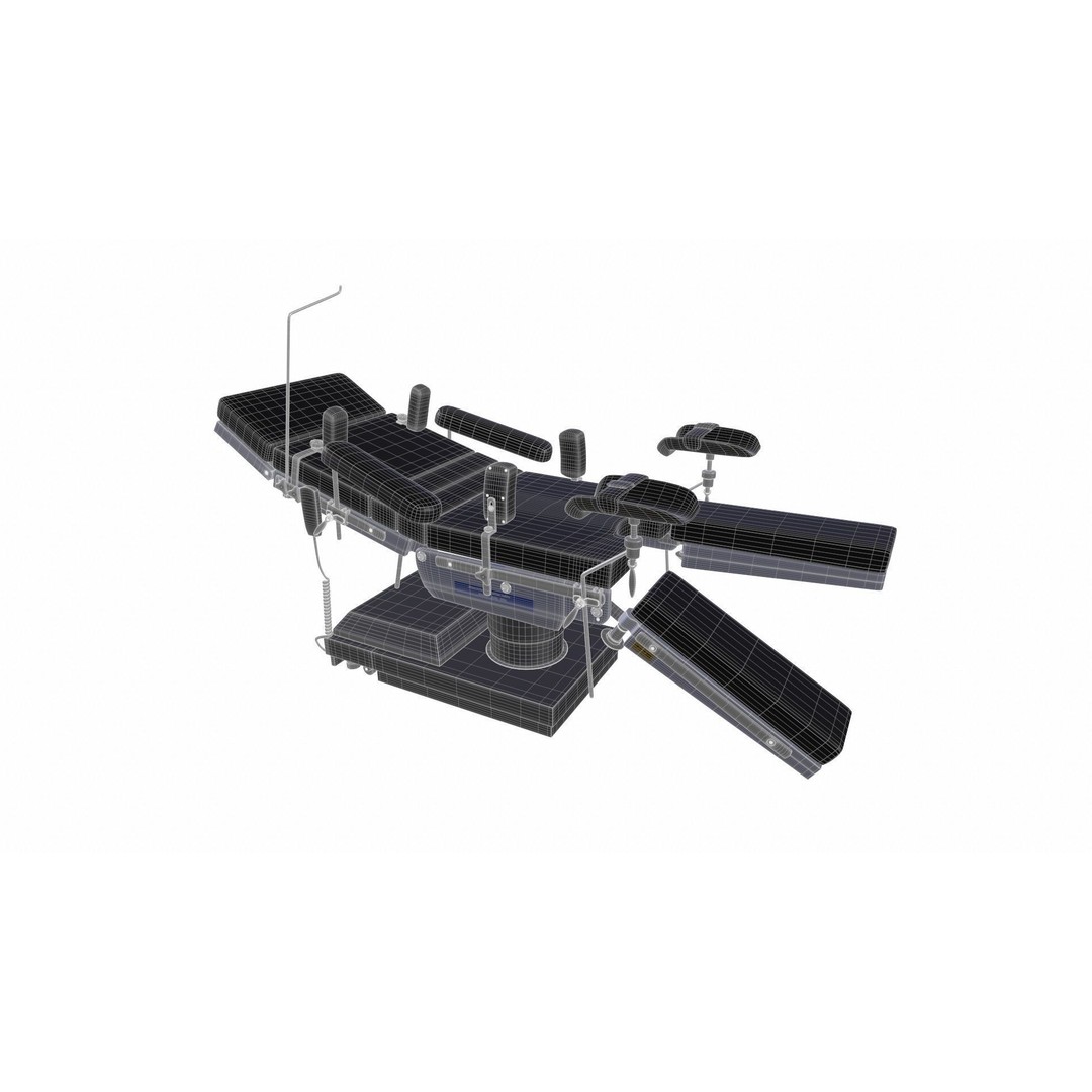 Medical Operating Surgical Bed 3D Model – Low Poly PBR Asset, FBX - View 7