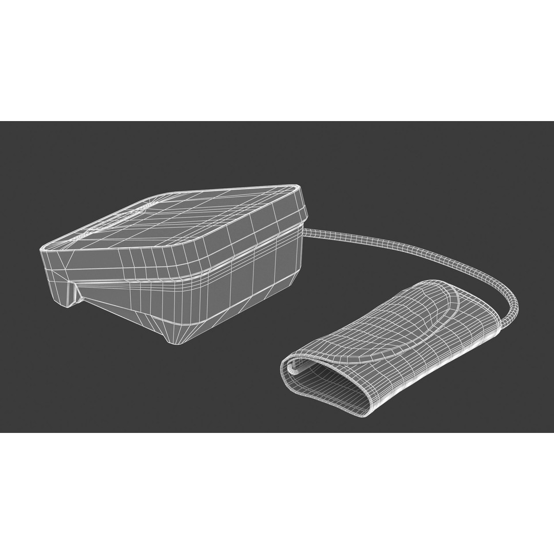 Medical Blood Pressure Machine 3D Model – PBR Textured, Game Ready, FBX - View 15