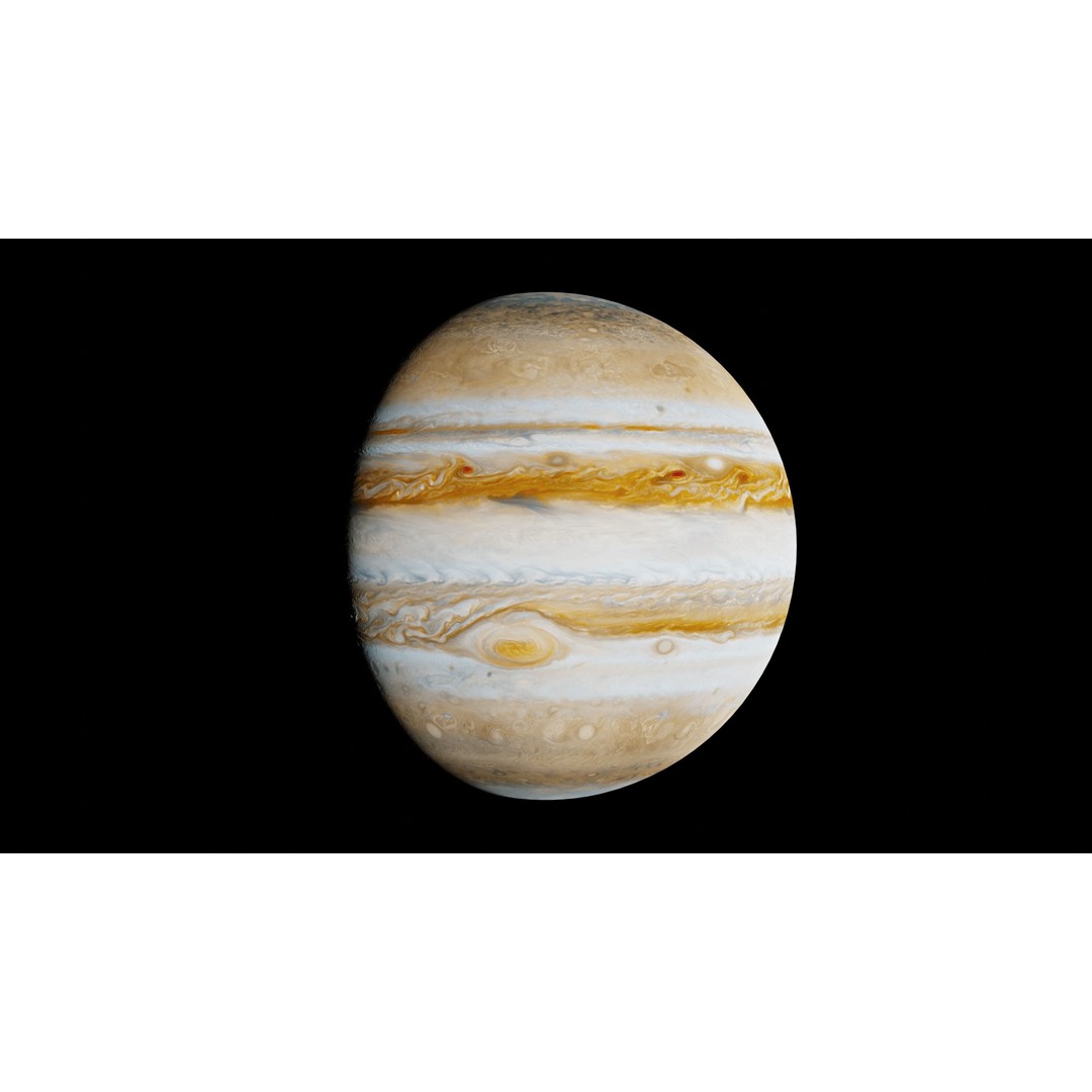 Solar System Planets 3D Model – Low Poly Game Asset, Blender, FBX, OBJ - View 10