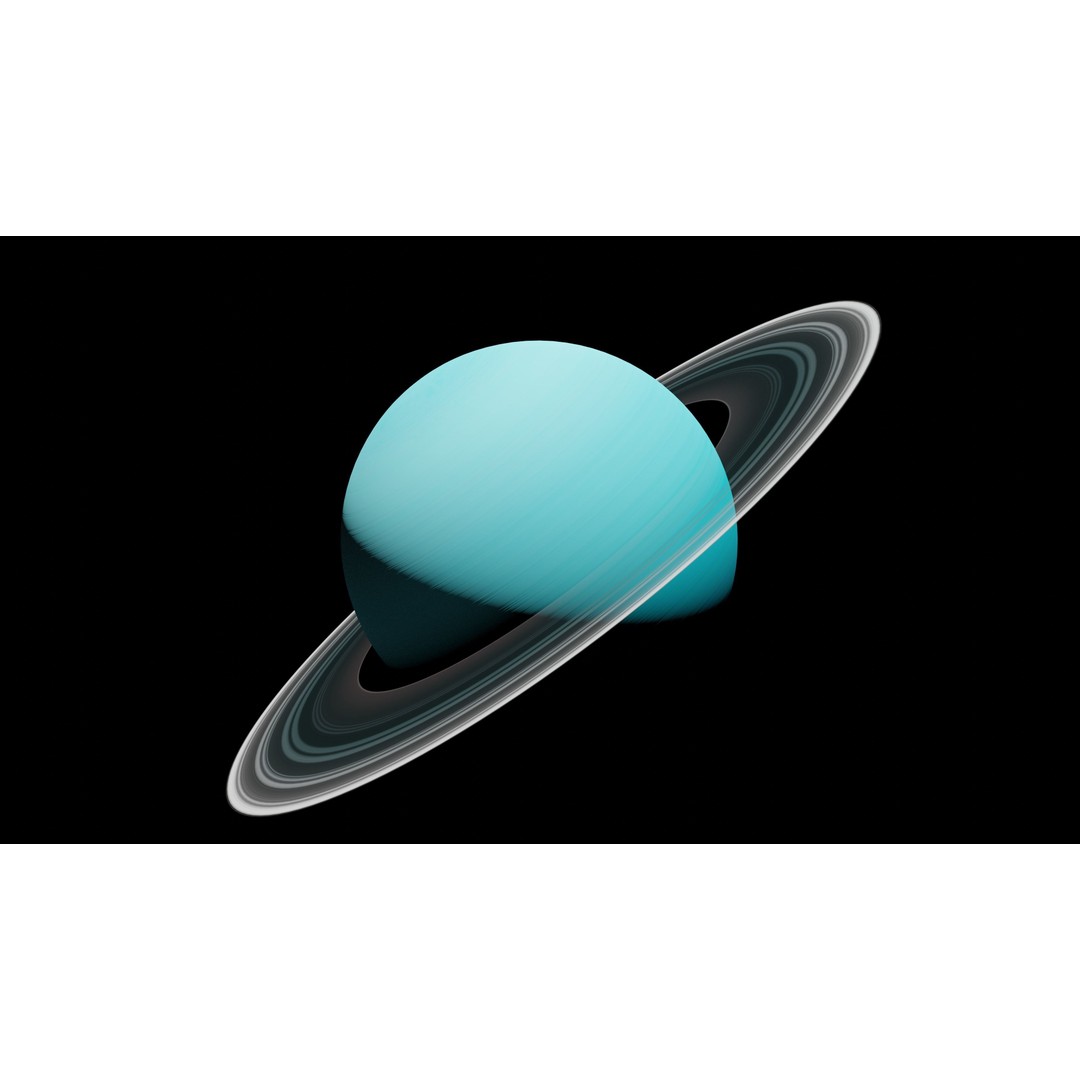 Solar System Planets 3D Model – Low Poly Game Asset, Blender, FBX, OBJ - View 12