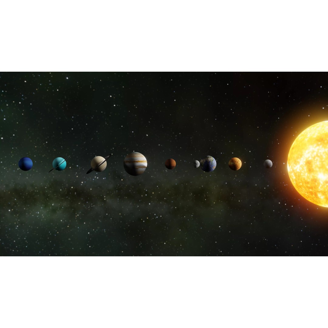 Solar System Planets 3D Model – Low Poly Game Asset, Blender, FBX, OBJ - View 2