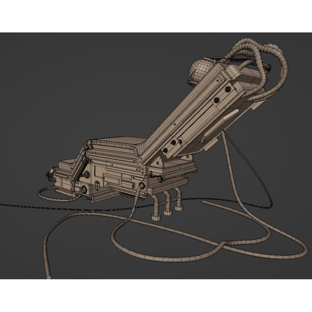 Laboratory Chair 3D Model – Low Poly Game Ready PBR Asset, FBX