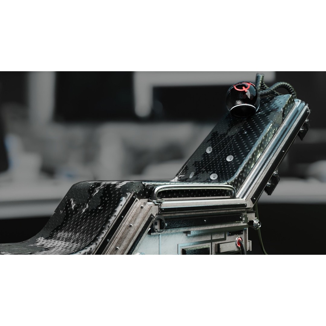 Laboratory Chair 3D Model – Low Poly Game Ready PBR Asset, FBX - View 5