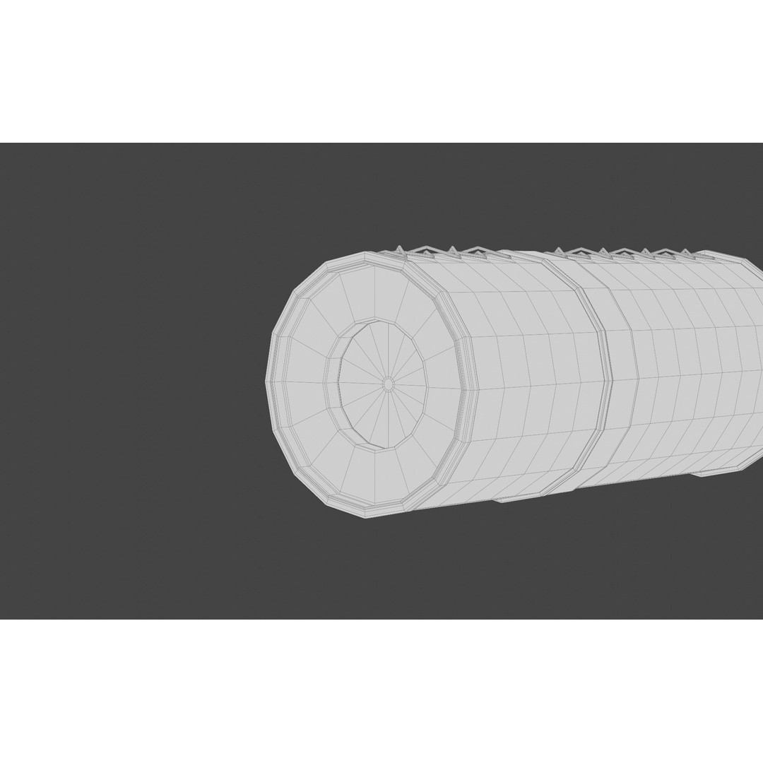Spyglass 3D Model – Vintage Optical Device, PBR Textures, Blender - View 12