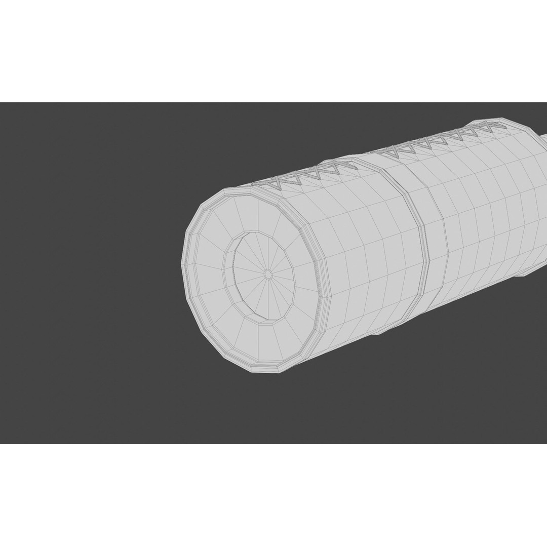 Spyglass 3D Model – Vintage Optical Device, PBR Textures, Blender - View 19