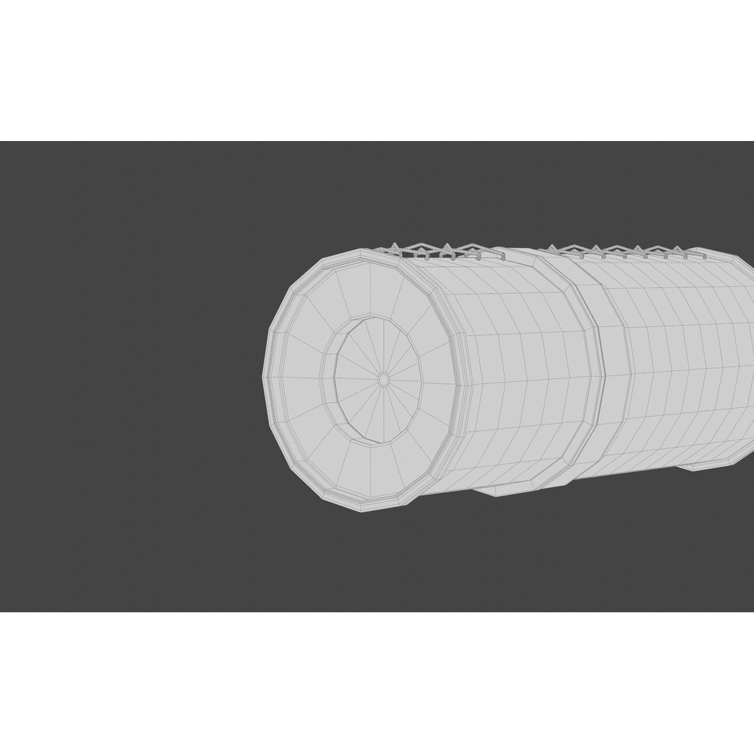 Spyglass 3D Model – Vintage Optical Device, PBR Textures, Blender - View 23