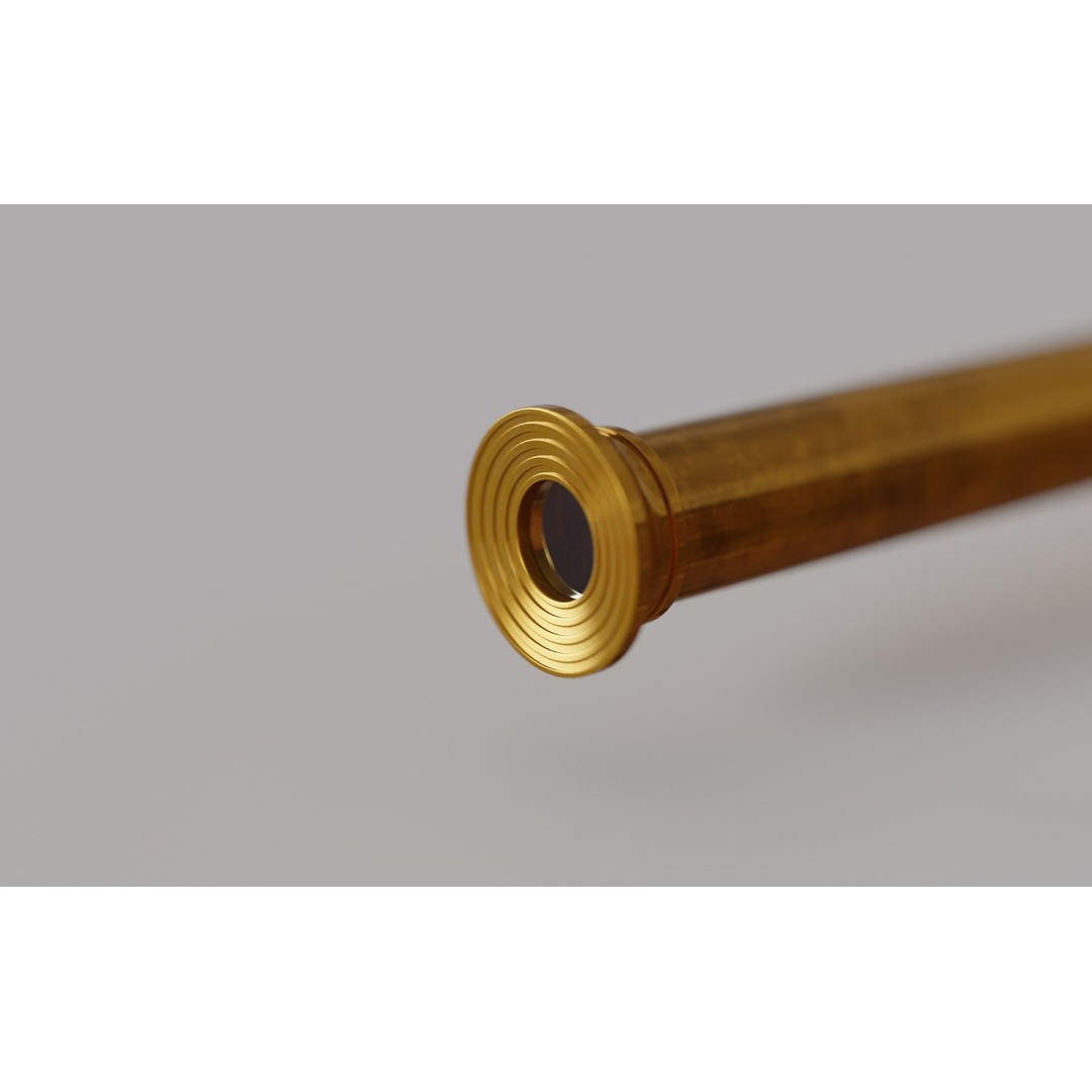 Spyglass 3D Model – Vintage Optical Device, PBR Textures, Blender - View 5