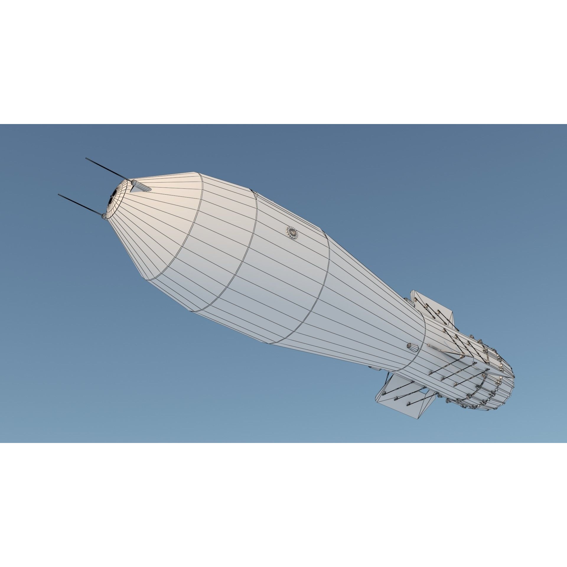 Tupolev Tu-95V Bear A - Game-Ready 3D Model