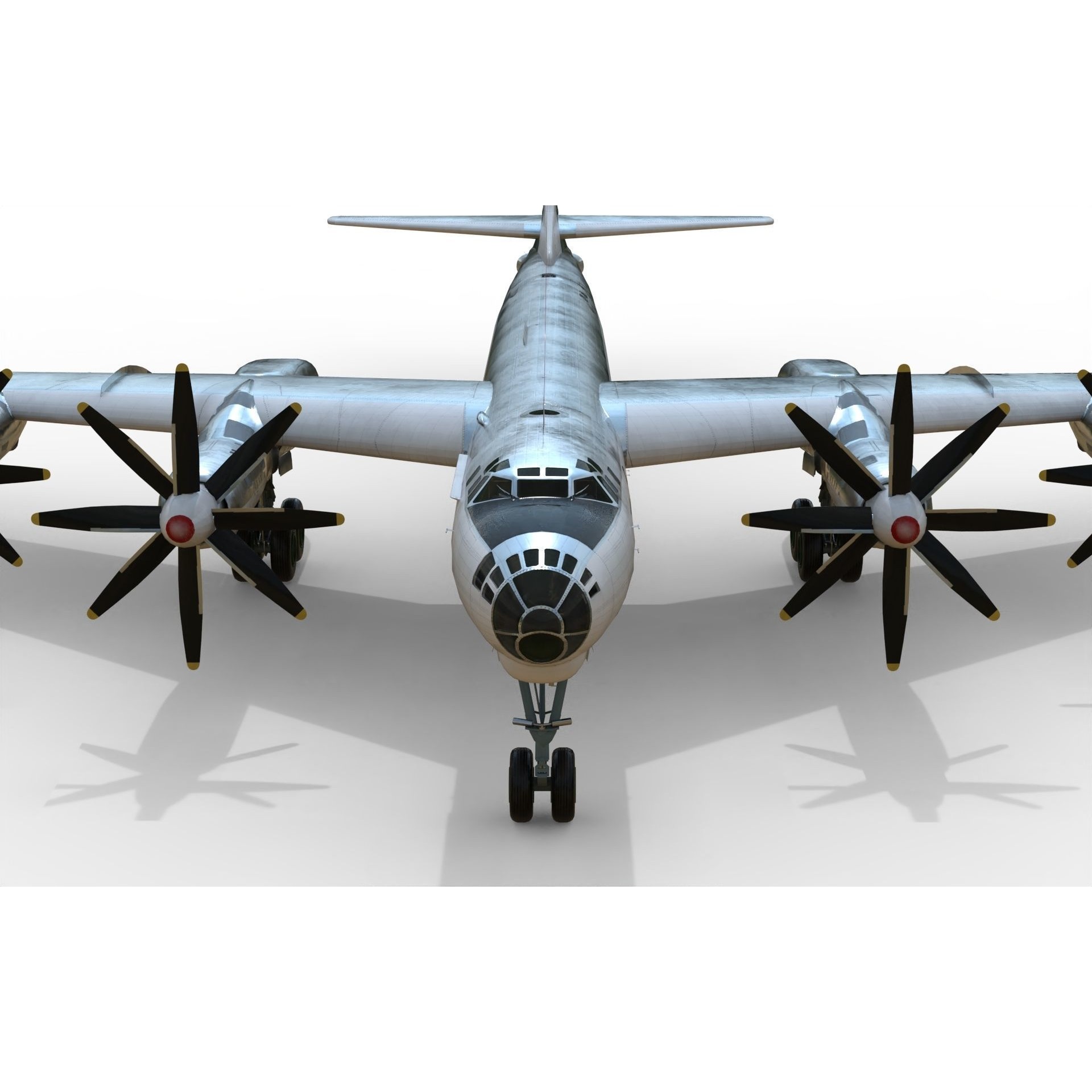 Tupolev Tu-95V Bear A - Game-Ready 3D Model - View 11