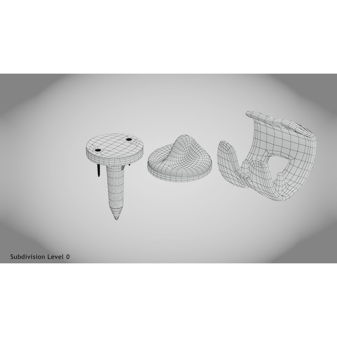 Knee Implant 3D Model – Low Poly Medical Device, PBR Textures, FBX - View 15