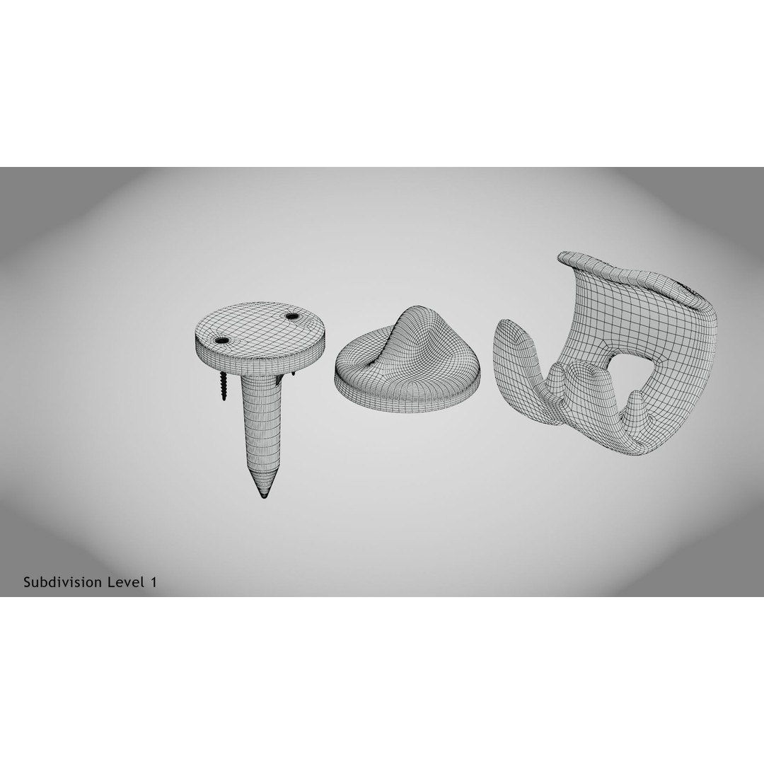 Knee Implant 3D Model – Low Poly Medical Device, PBR Textures, FBX - View 16