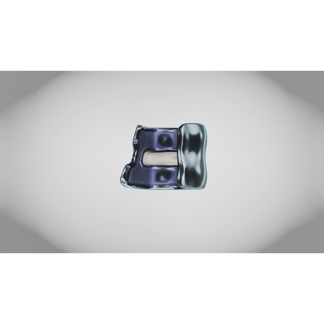 Knee Implant 3D Model – Low Poly Medical Device, PBR Textures, FBX - View 5