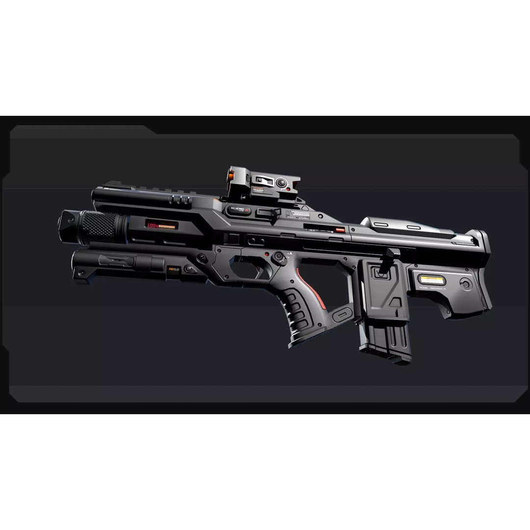 AK5 Machine Gun 3D Model – Low Poly Game Asset, FBX, PBR Textures - View 5