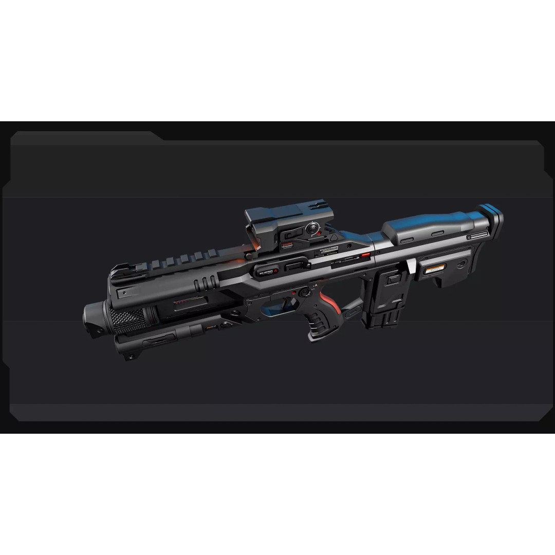 AK5 Machine Gun 3D Model – Low Poly Game Asset, FBX, PBR Textures - View 7