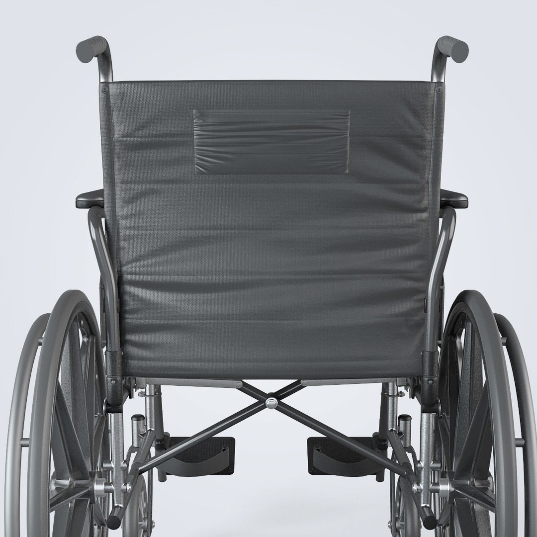 Manual Wheelchair 3D Model – High Quality, Fully Textured, Game-Ready Formats - View 21