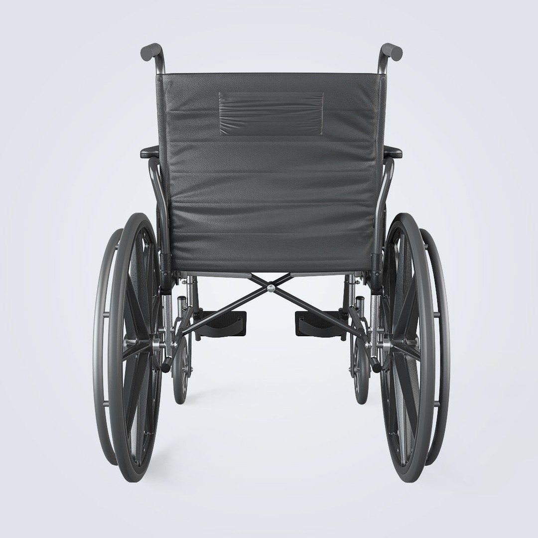 Manual Wheelchair 3D Model – High Quality, Fully Textured, Game-Ready Formats - View 7